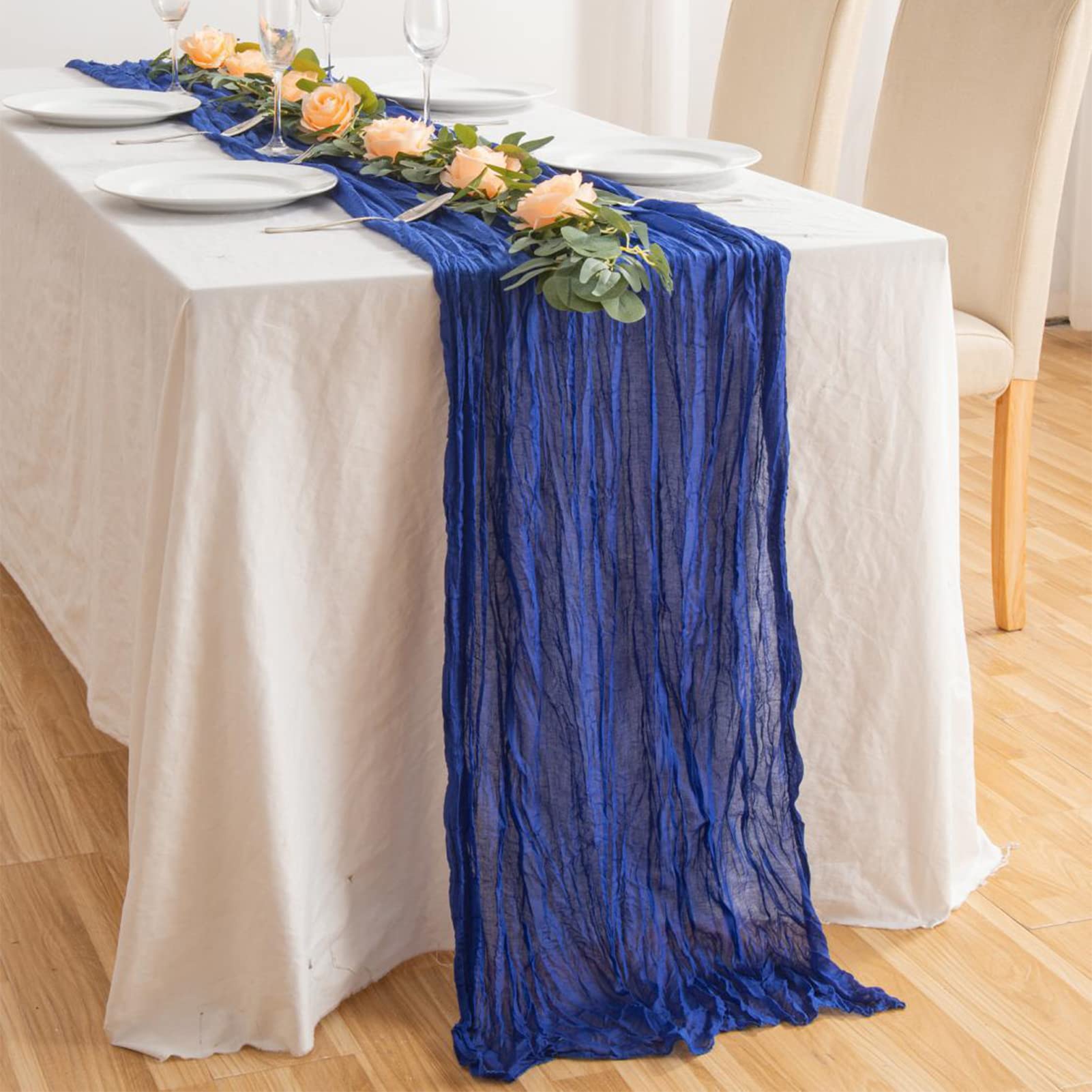 Amazon.com: Lifup Wrinkle Gauze Table Runner, Table Decorations