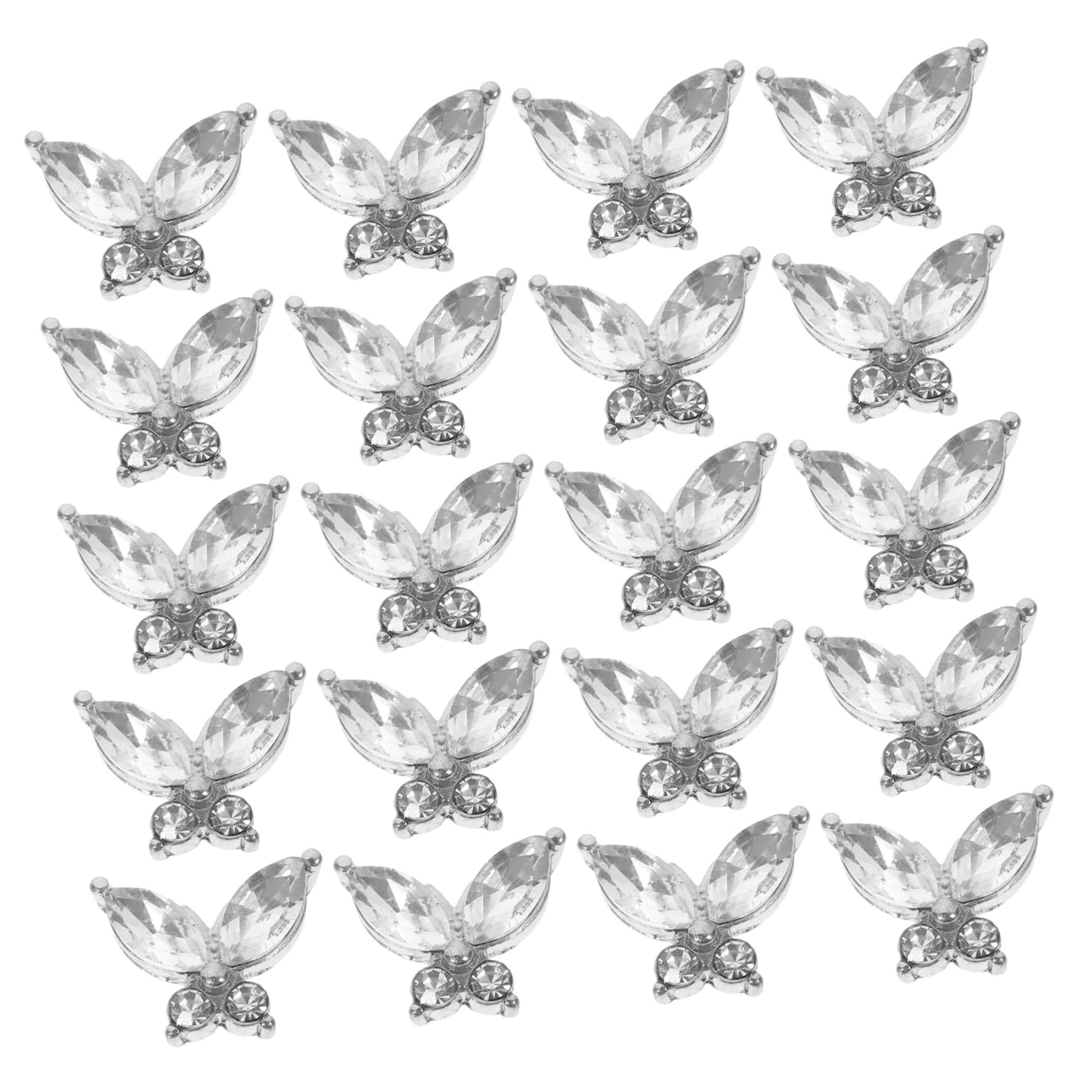FOMIYES Lot De 5 Breloques Pour Nail Art Breloques Pierres Précieuses Pour Pour Femmes Et Filles Décorations De Manucure Élégantes 20 Pièces X 5