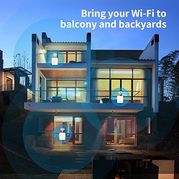 Tenda Nova MW3 Mesh WiFi System-325 Up to ㎡, WiFi Router and Extender Replacement, Application Control, Easy Installation, Works with Alexa, Pack of 3