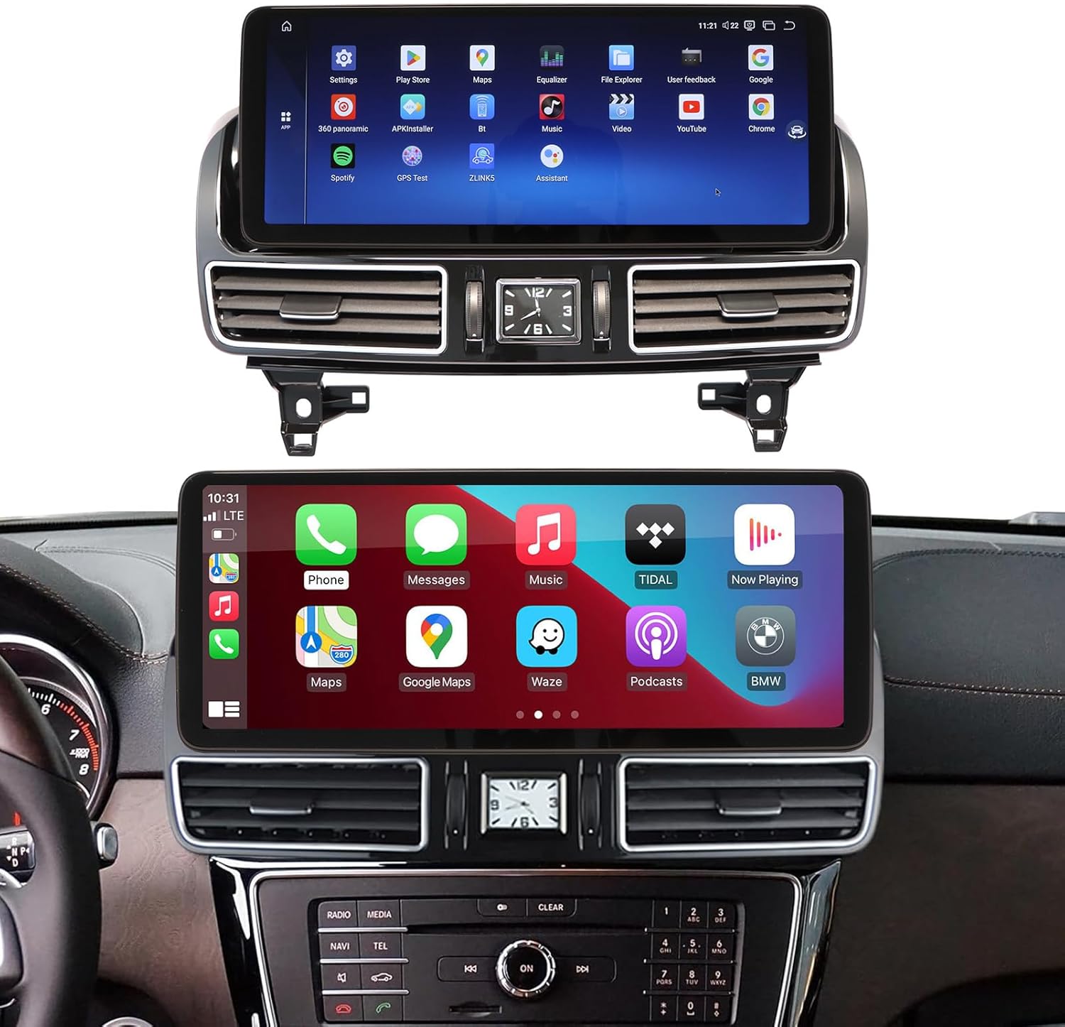 12.3" Car Radio Stereo for Mercedes-Benz GLE W166 GLS 2015-2019 Carplay Android Auto Head Unit Multimedia Player Upgrade IPS Touch Screen(8+128G)