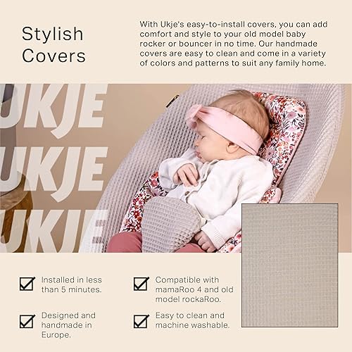 Miniatura 16 de UKJE Liner Baby Rocker Cover - Compatible con 4moms MamaRoo 4 Old Model Before 2022 - Funda para columpio para bebé, cubierta de gorila - Funda para