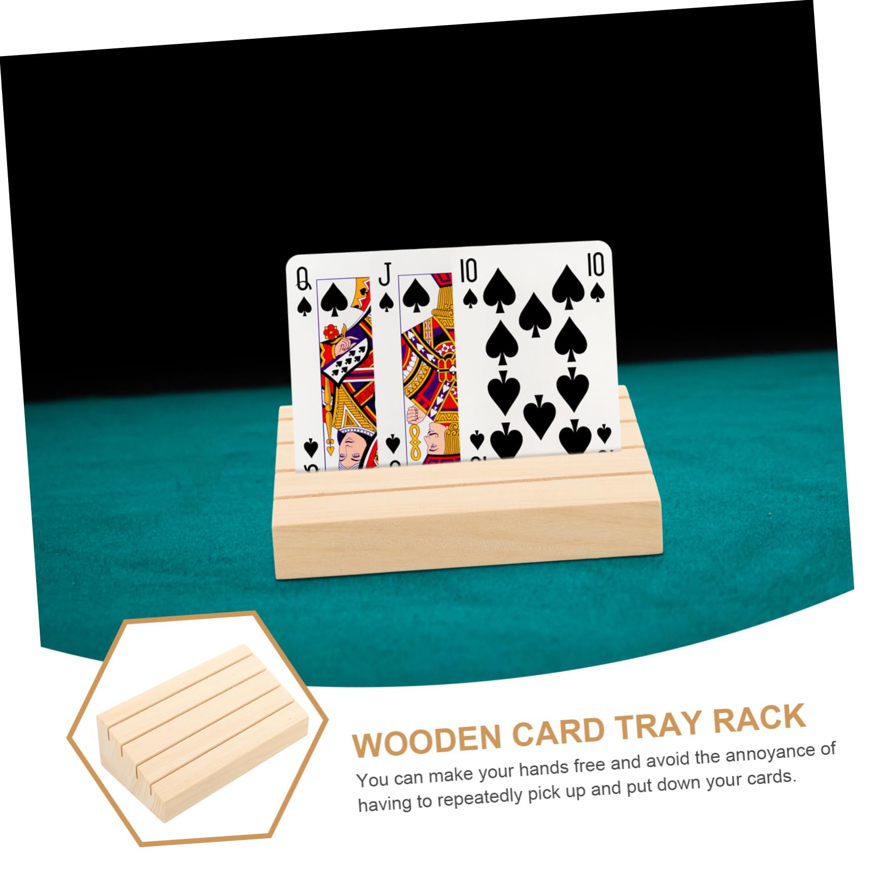 Support Pour Cartes à Jouer Bois Plateau De Rangement Pour Cartes Présentoir Pour Jeux De Société