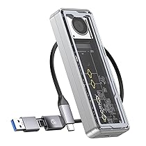 ORICO 40Gbps Case SSD M2 NVMe, Adattatore SSD M.2 NVMe USB Con Ventilatore Incorporato, Compatibile Thunderbolt 3, 4 USB 3.2, 3.1, 3.0, 2.0, Esterno Enclosure per M-Key SSD 2230, 2242, 2260, 2280