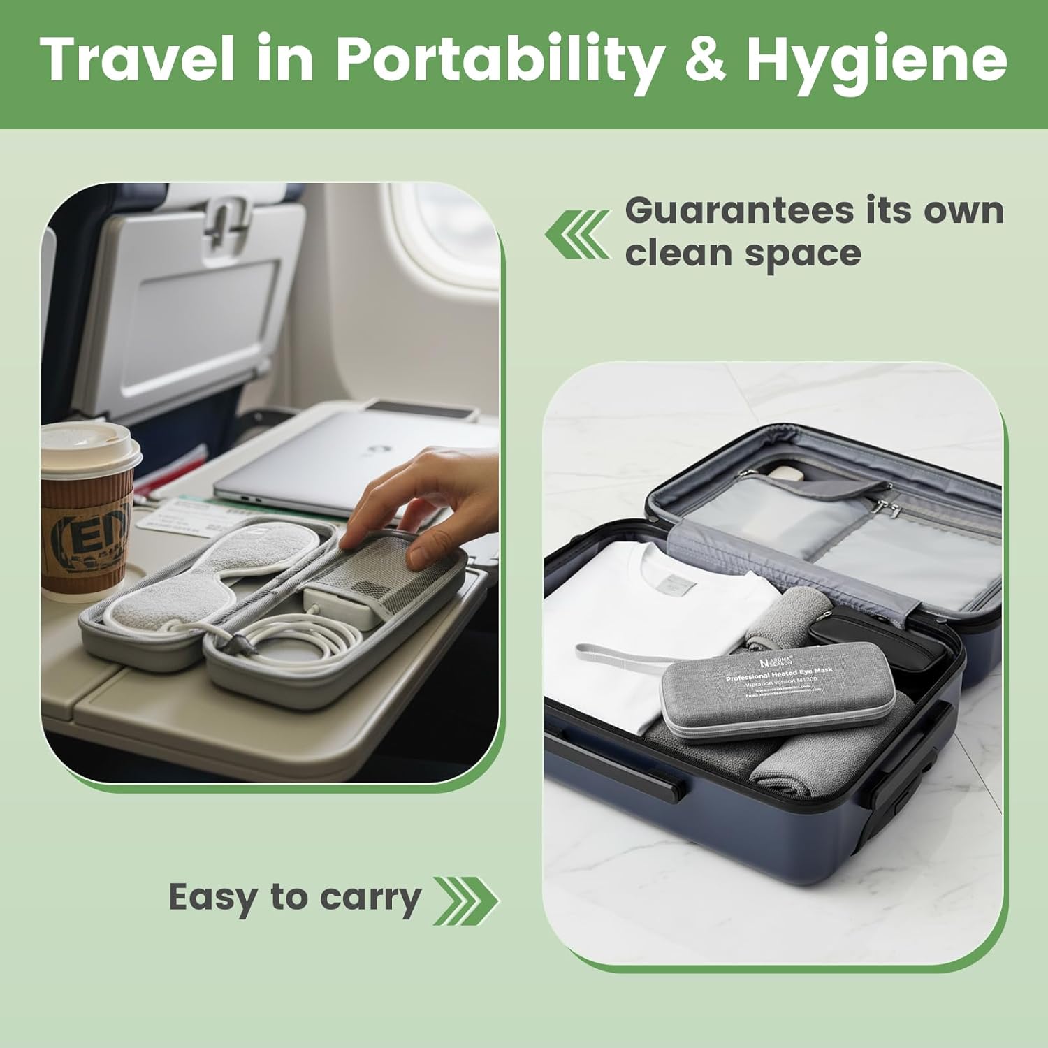 Aroma Season Vibrating Heated Eye Mask for Dry Eyes, 3000mAh Cordless Warm Eye Compress for Stye, Rechargeable Electric Eye Heating Pad for MGD, Included Hygienic Eyelid Sheets - Image 8