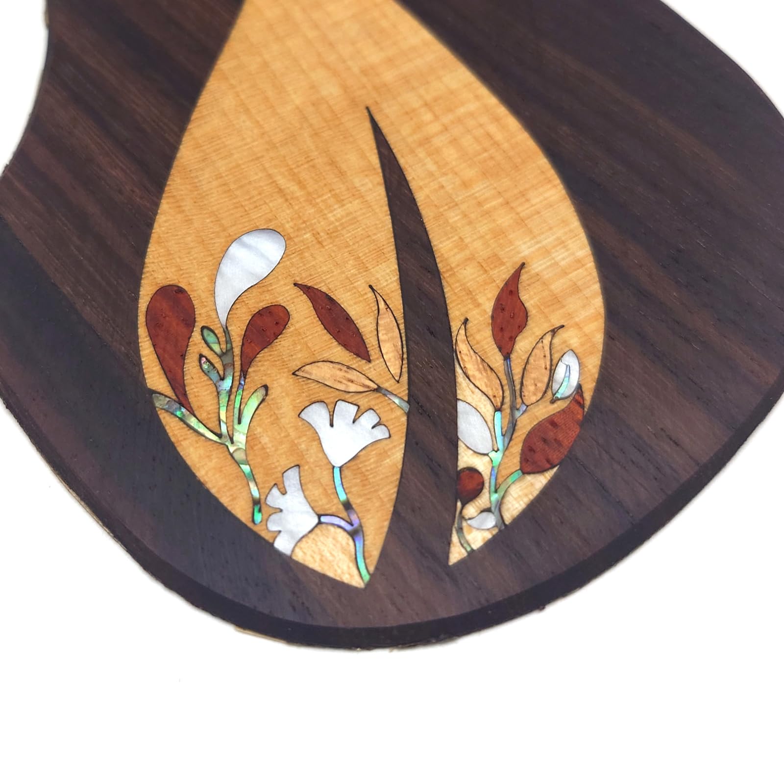 Guitar Pick Guard, Battipenna in abalone in palissandro autoadesivo for Chitarre acustiche folk D-45 Taylor(3)