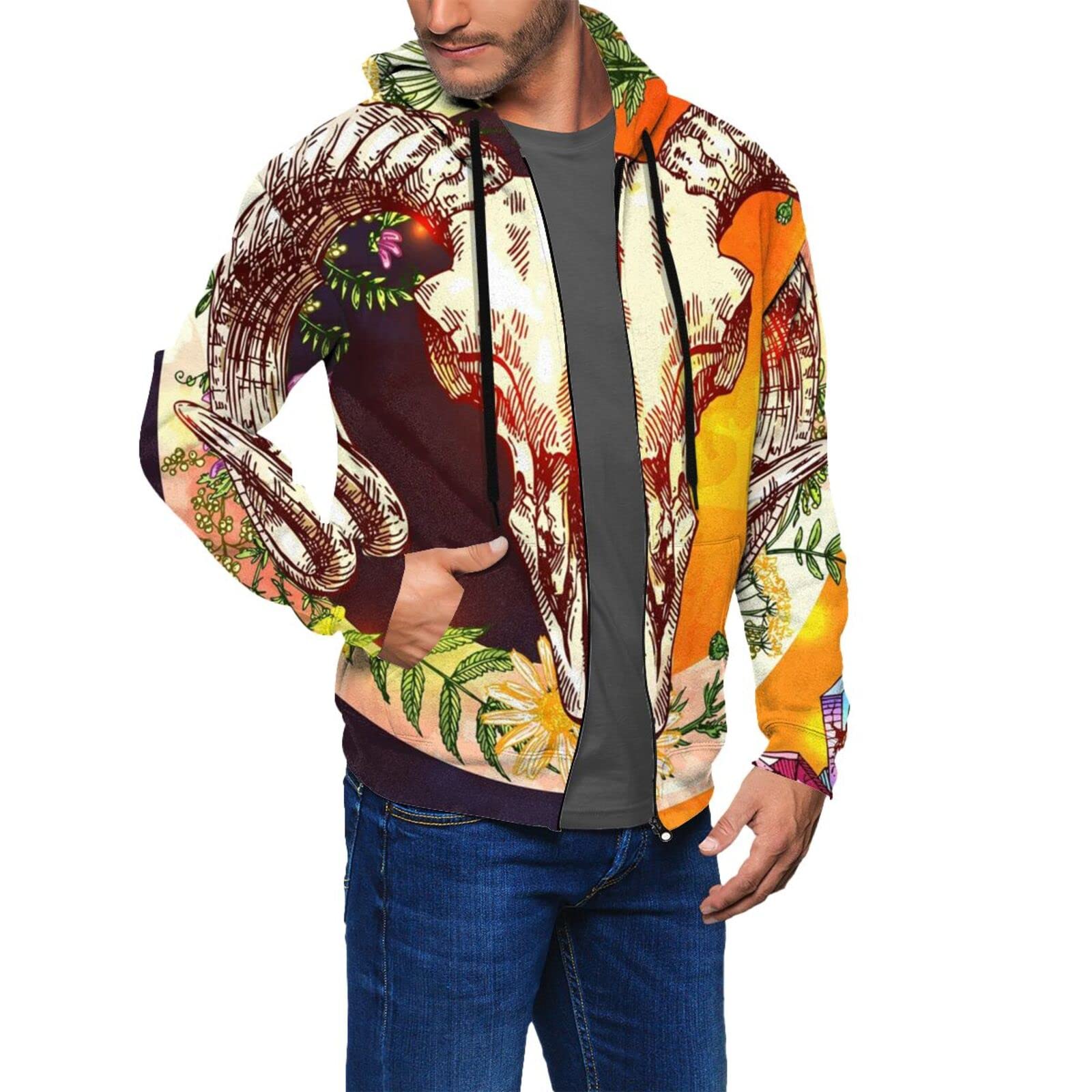 bright colored zip up hoodies
