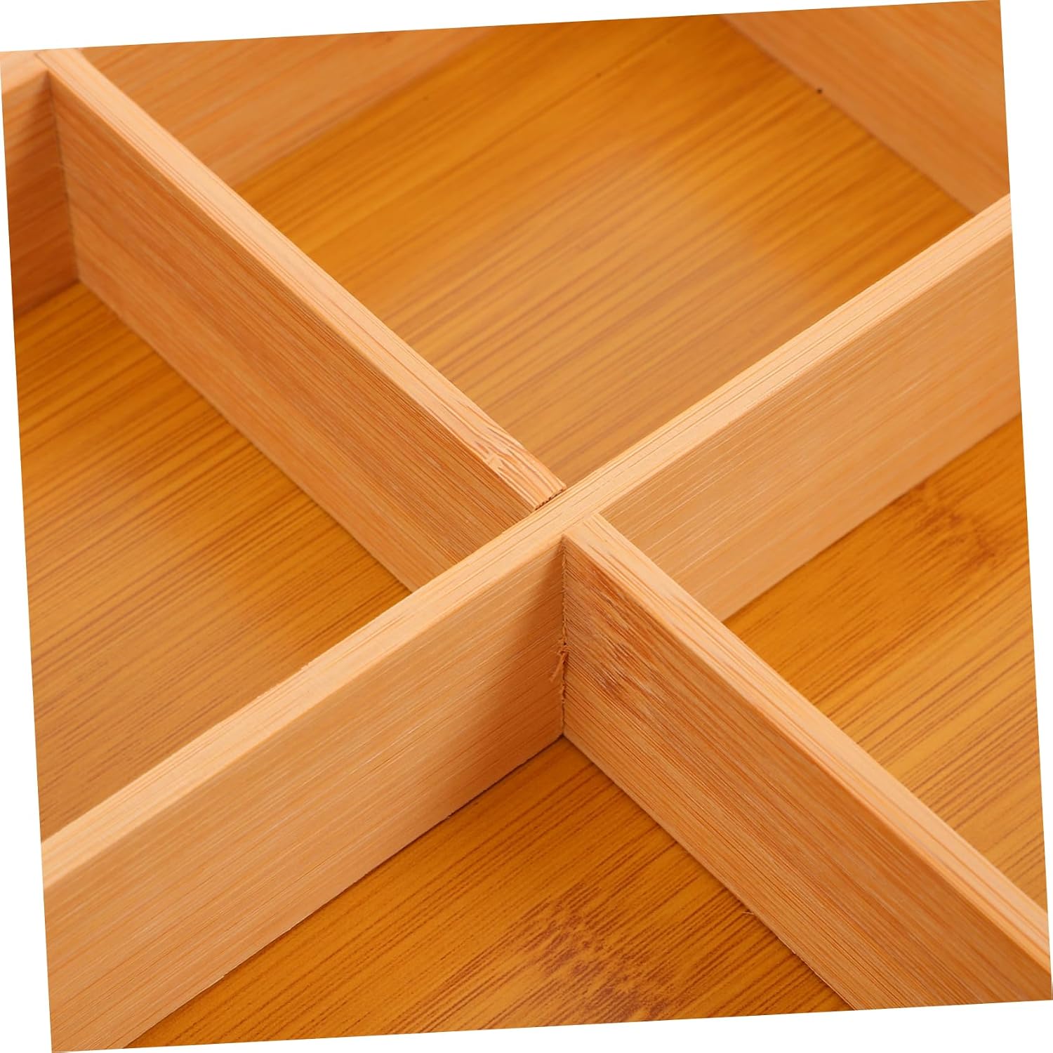 Tea Packet Holder Wooden Tea Bag Box Compartments Modern Design for Office Kitchen