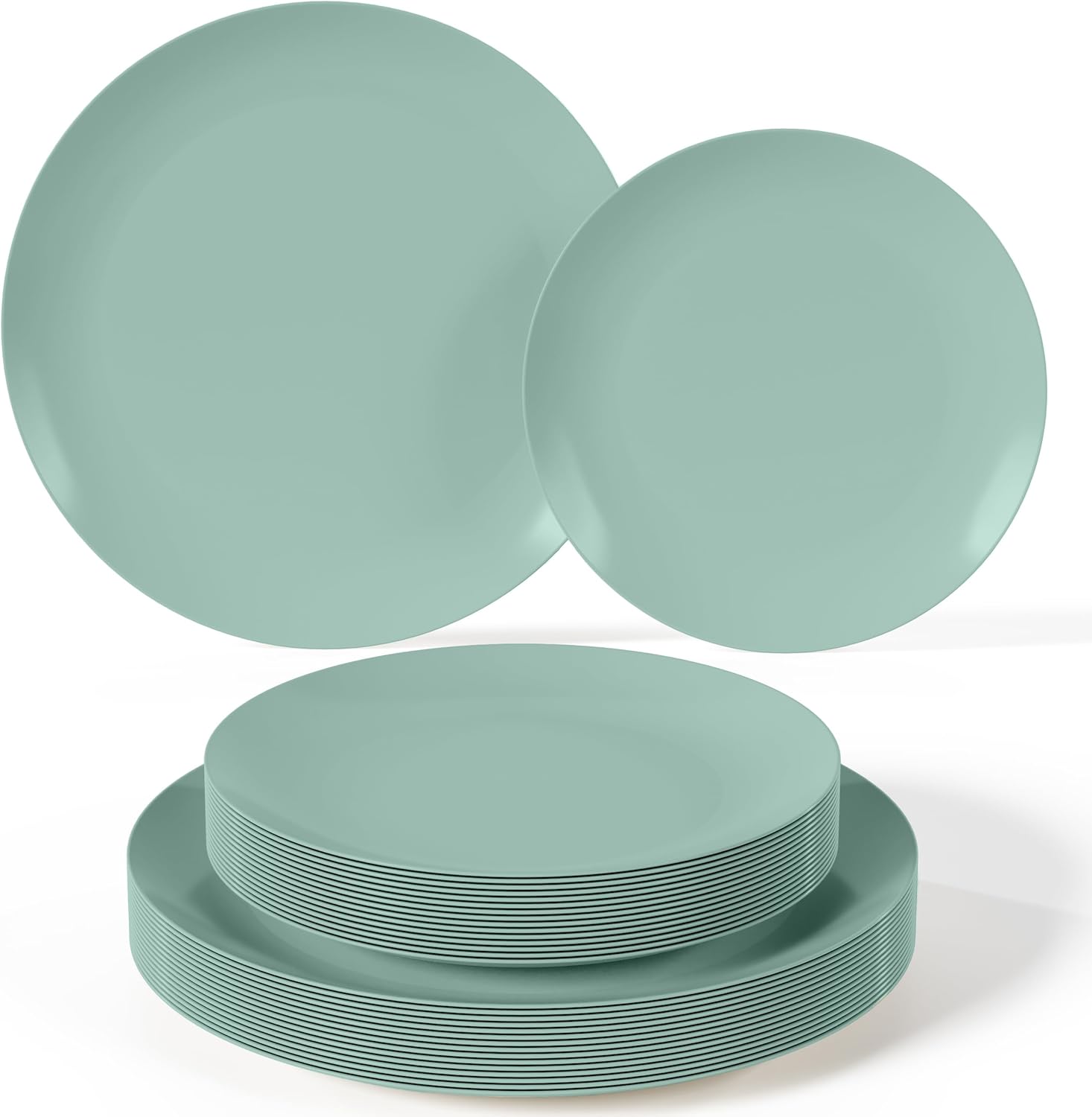 Trendables Plastic Dinnerware Set Plastic Plates 40 Piece