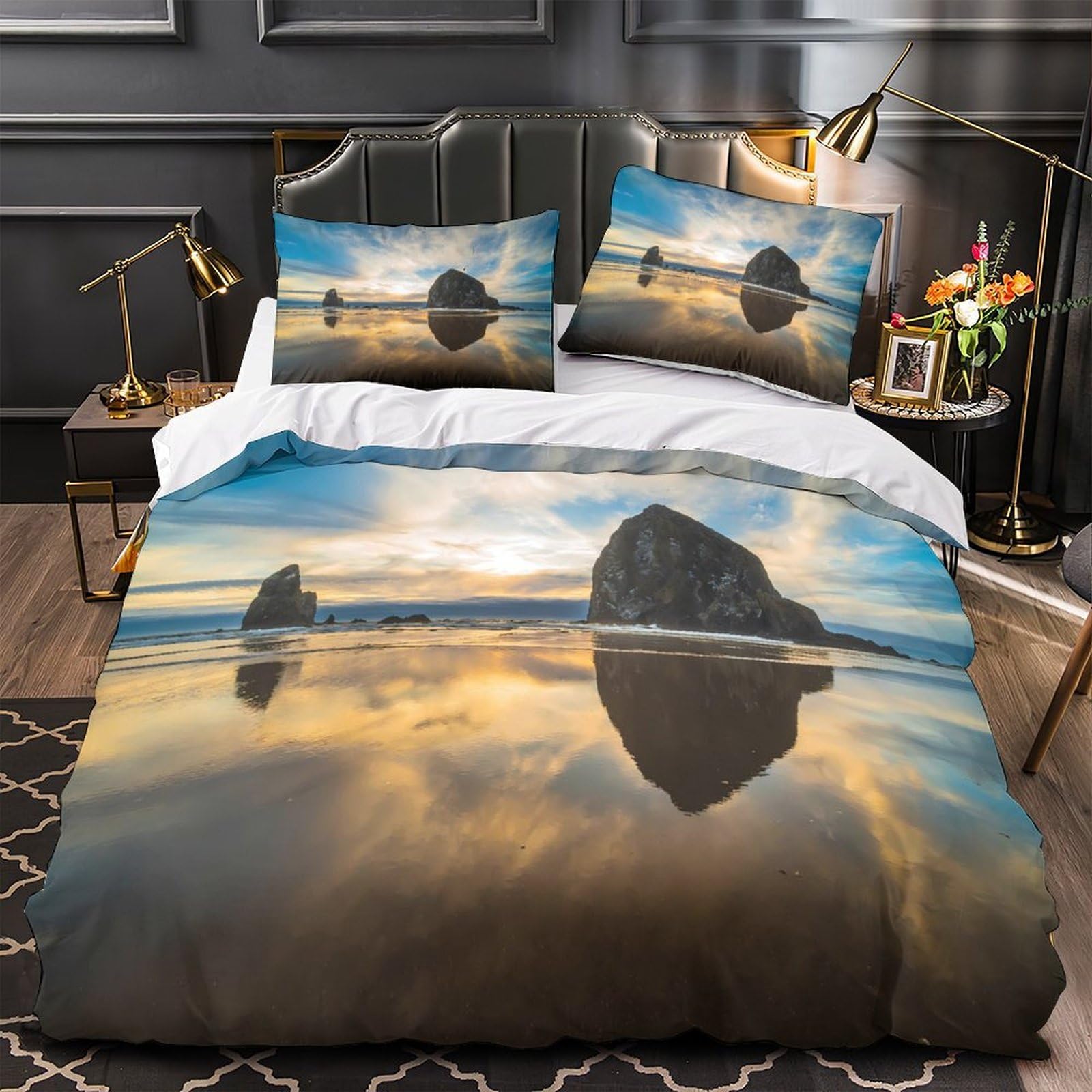 Housse de Couette Paysage Naturel pour une Chambre Parentale Cosy