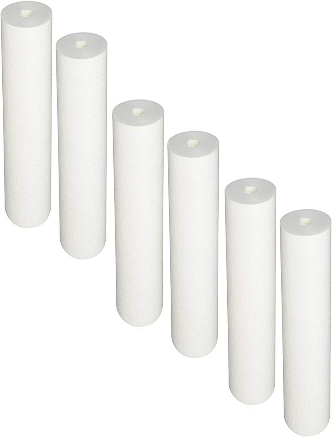 CFS – 6 Pack Sediment Water Filter Cartridges Compatible with PS5-10C Models – Remove Bad Taste & Odor – Whole House Replacement Water Filter Cartridge - 5 Micron - White