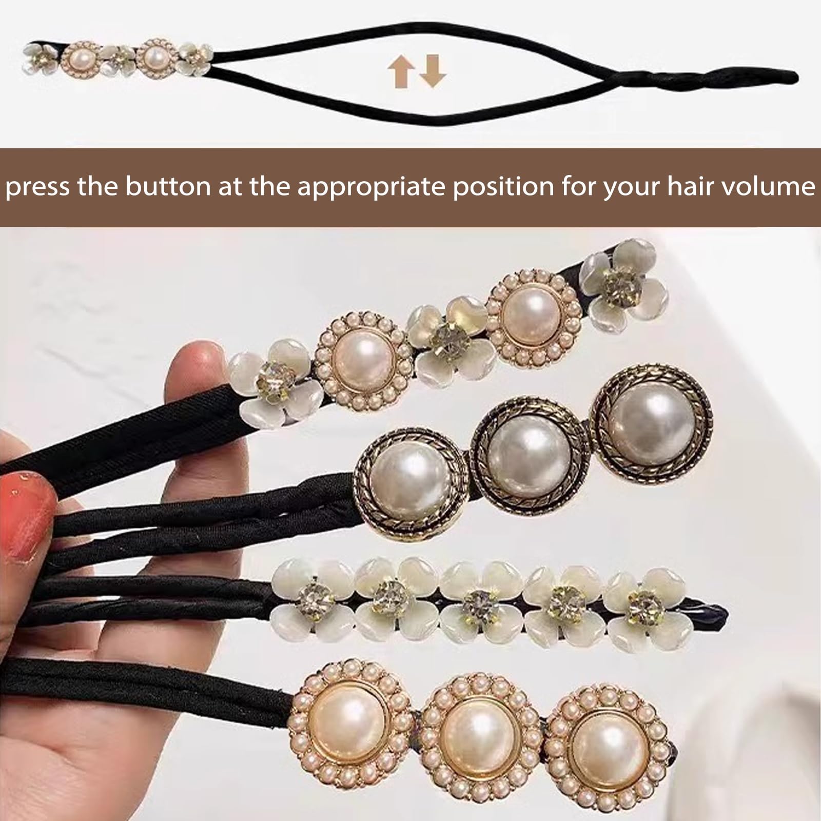 Donut de Pelo 30 PCS, Accesorios de Peinado, Moño de Pelo DIY Set para Bailarines