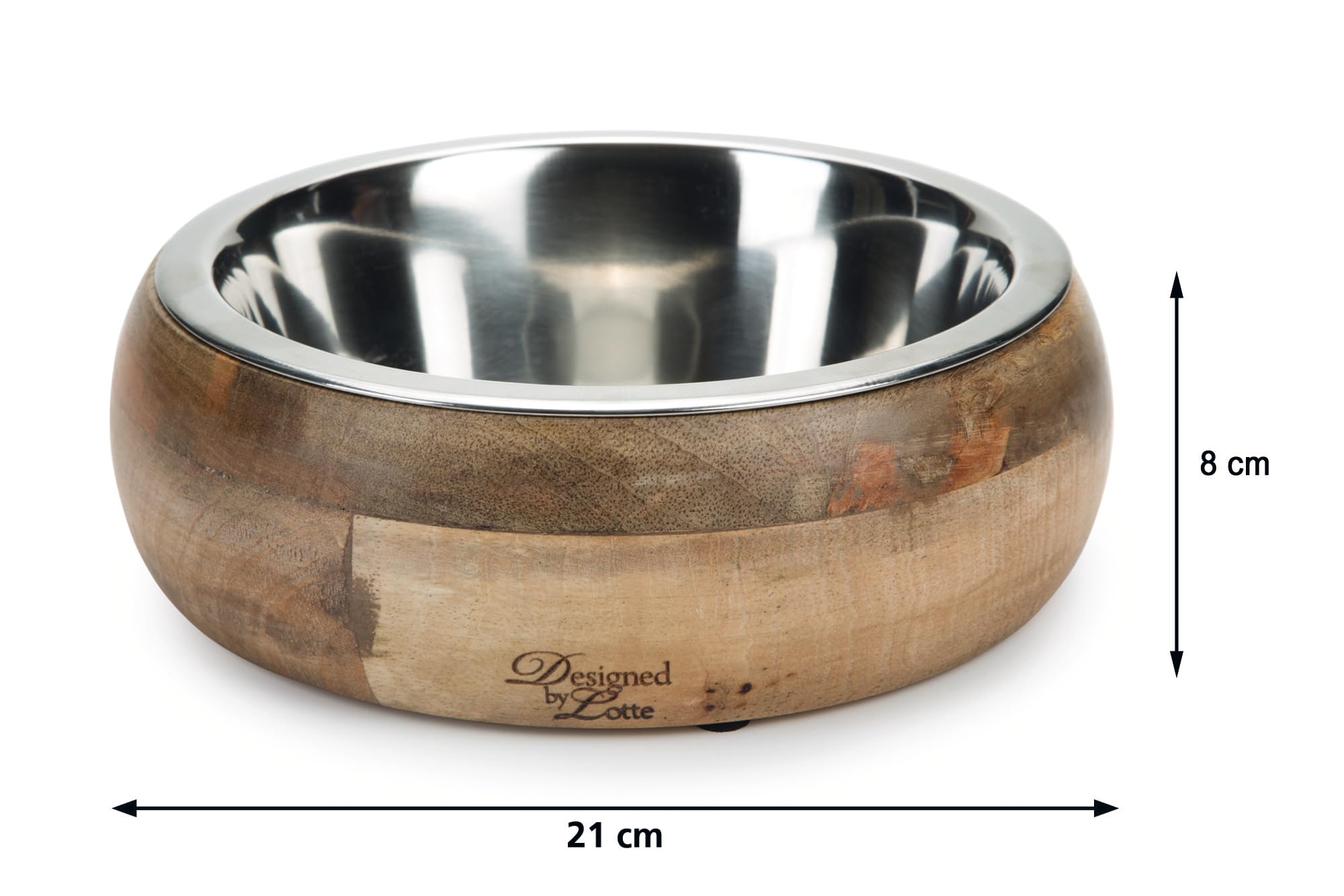 Karlie – Gamelle en Bois – Modèle réalisé par Lotte Mandira – Marron