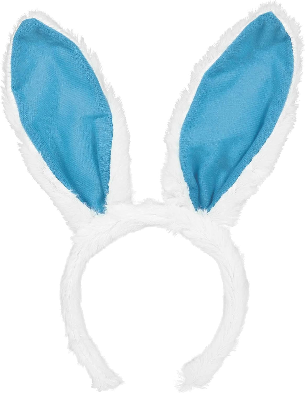 Amscan Egg-stra Special Fluffy Blue Easter Bunny Ears Headband | Party Costume, 11" x 5"