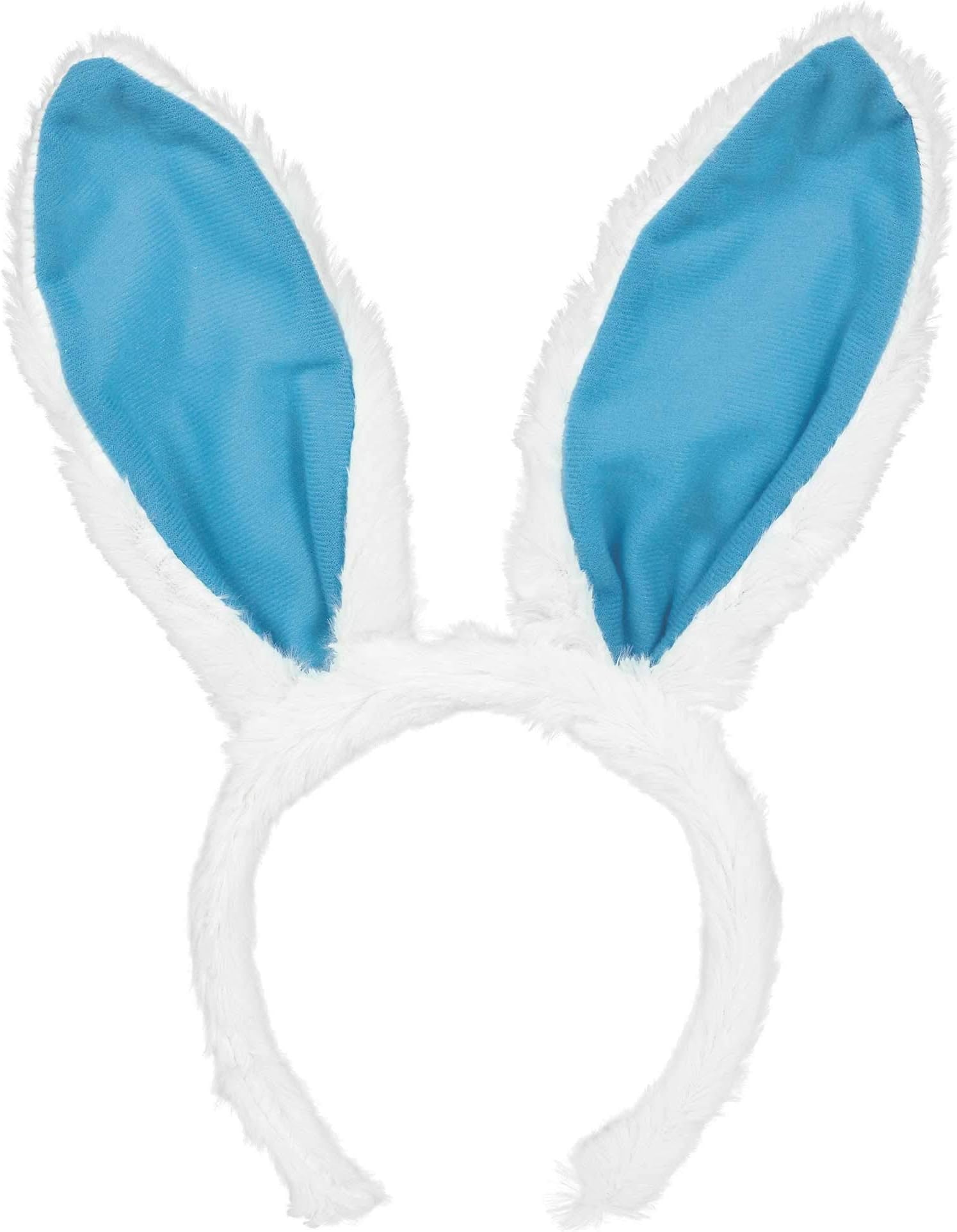 Amscan Egg-stra Special Fluffy Blue Easter Bunny Ears Headband | Party Costume, 11" x 5"