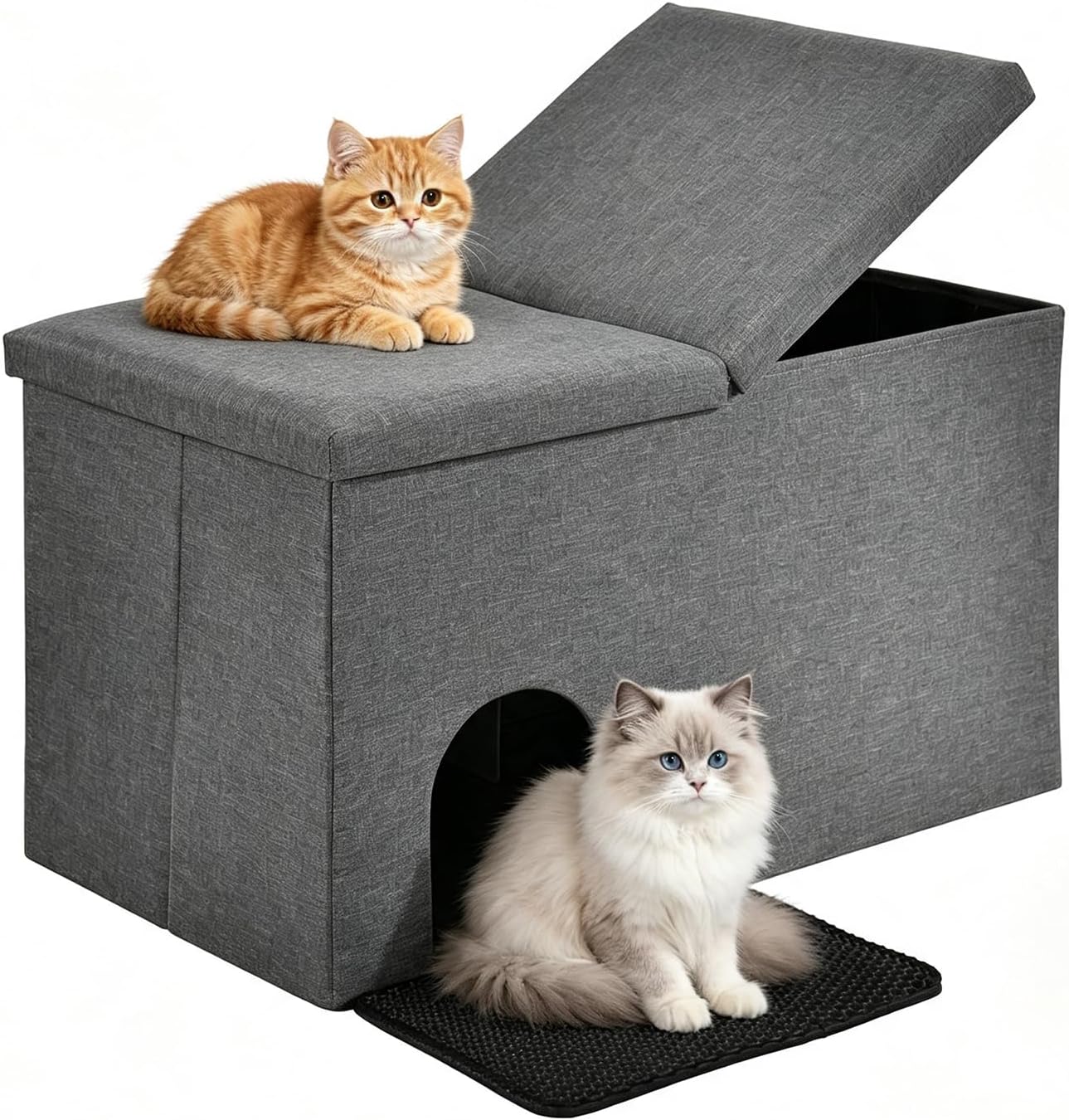 GIANTEX 36.5" L Cat Litter Box Enclosure Furniture for Odor Control