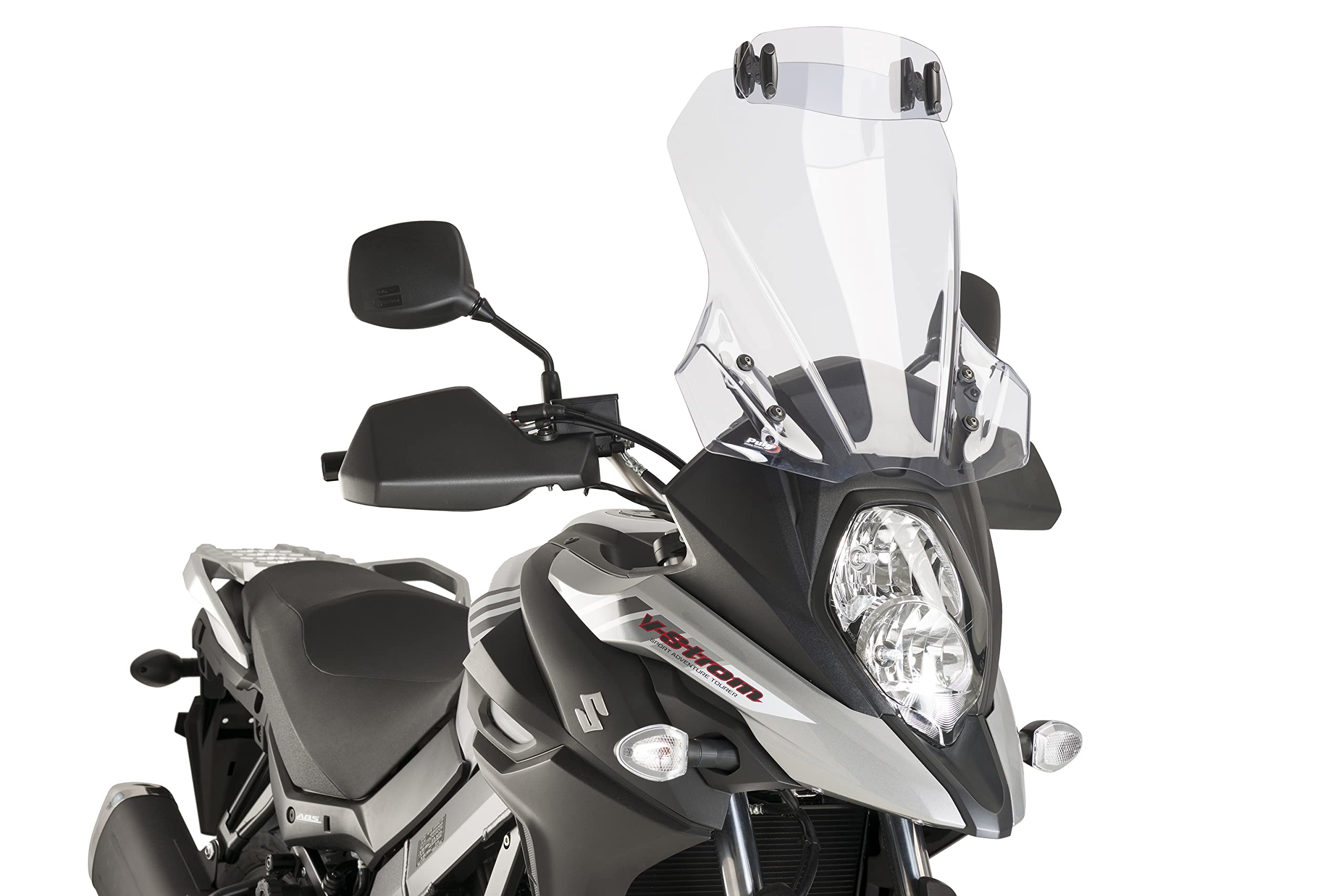 Puig 6320W Visera Multiregulable Clip-on para cúpula de Moto con Ajuste de posición y diseño Resistente Que Mejora la protección aerodinámica, Transparente