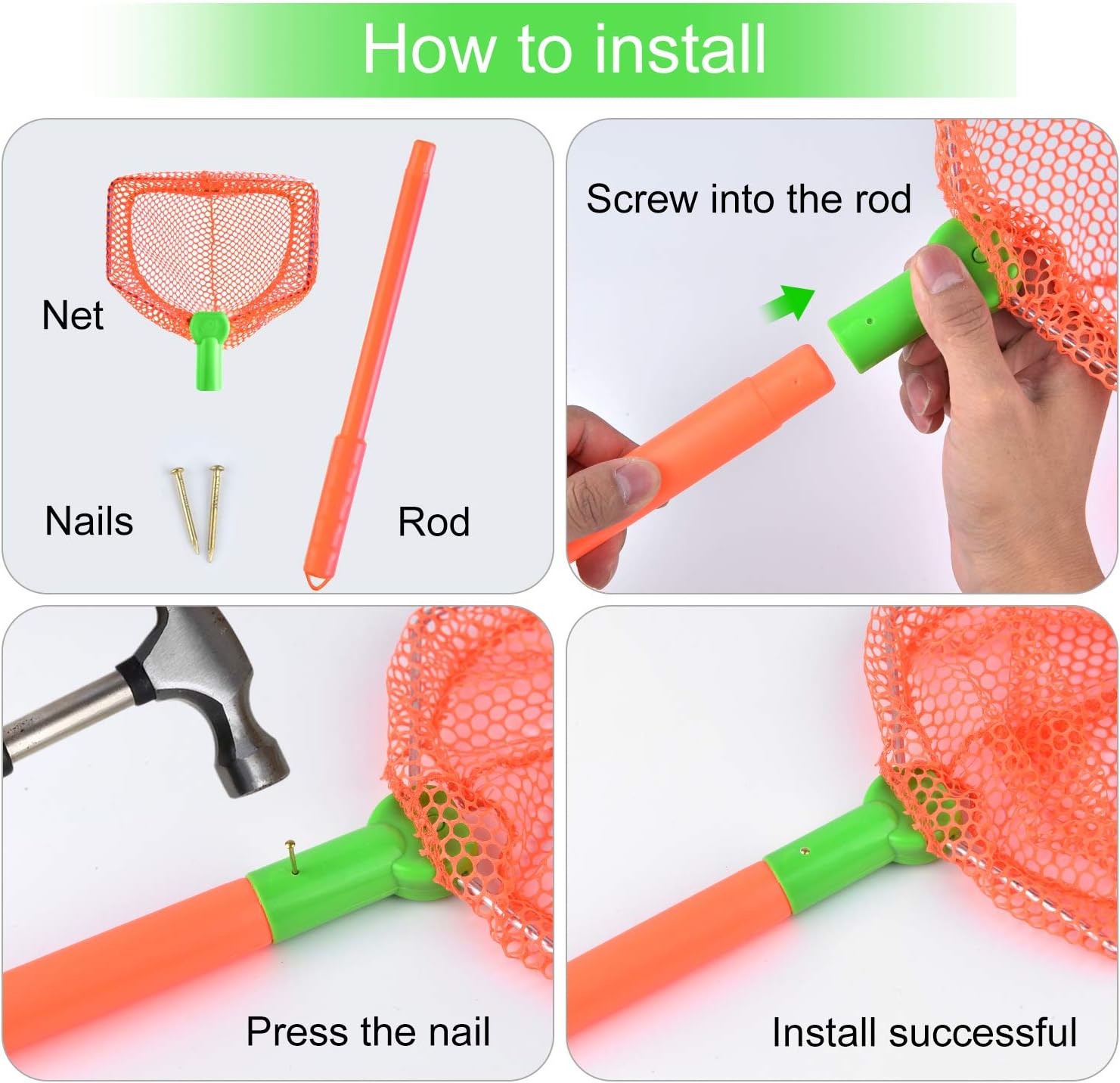 Butterfly and Bug Nets (Green + Orange) - Image 5