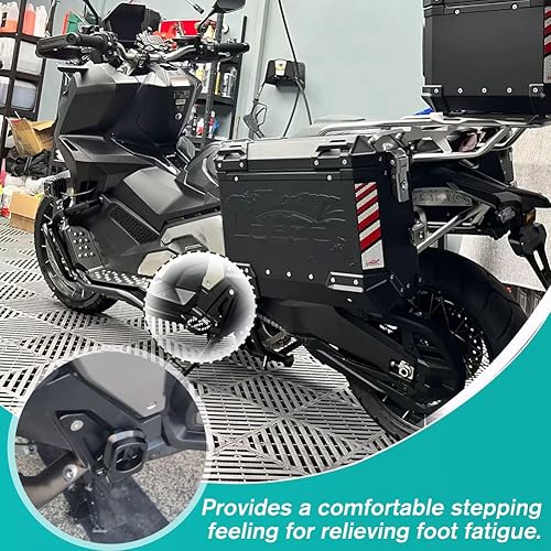 Vista 4 de XADV750 Reposapiés de pasajero plegable antideslizante extensión de pedal Kit de clavijas para X ADV XADV 750 X-ADV 750 X-ADV 750 Accesorios 2021