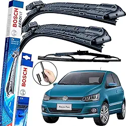Palheta Limpador Parabrisa Bosch Aerofit Par de Palheta Limpadora Dianteiro + Traseiro Vw fox 2013 à 2022