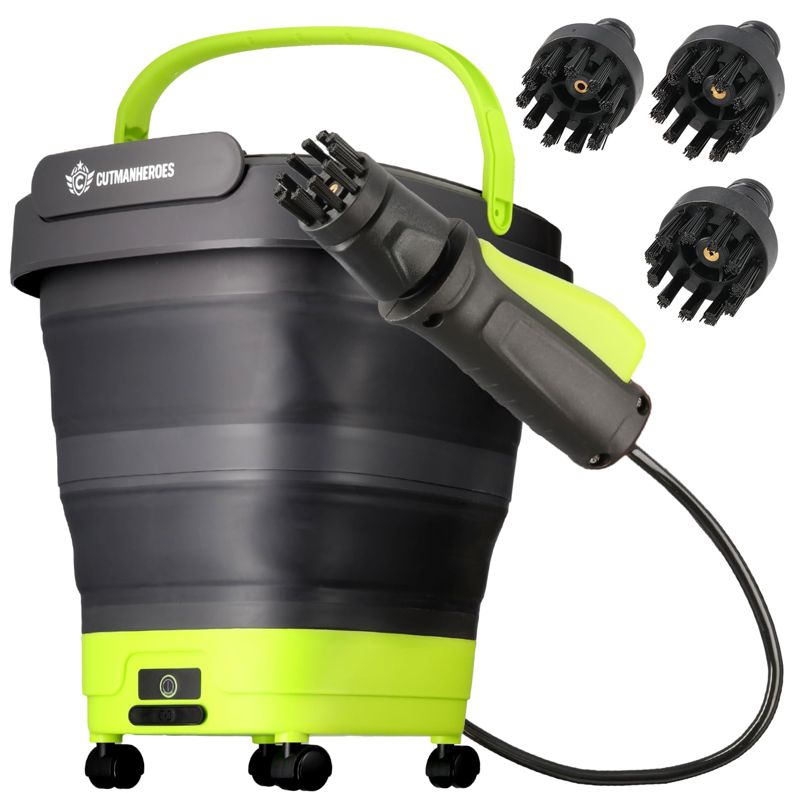 高圧洗浄機 軽量 コードレス 家庭用 ポータブル 折りたたみ キャスター付き Amazon | 【CUTMAN HEROES 清掃業界レベルの高性能スペック