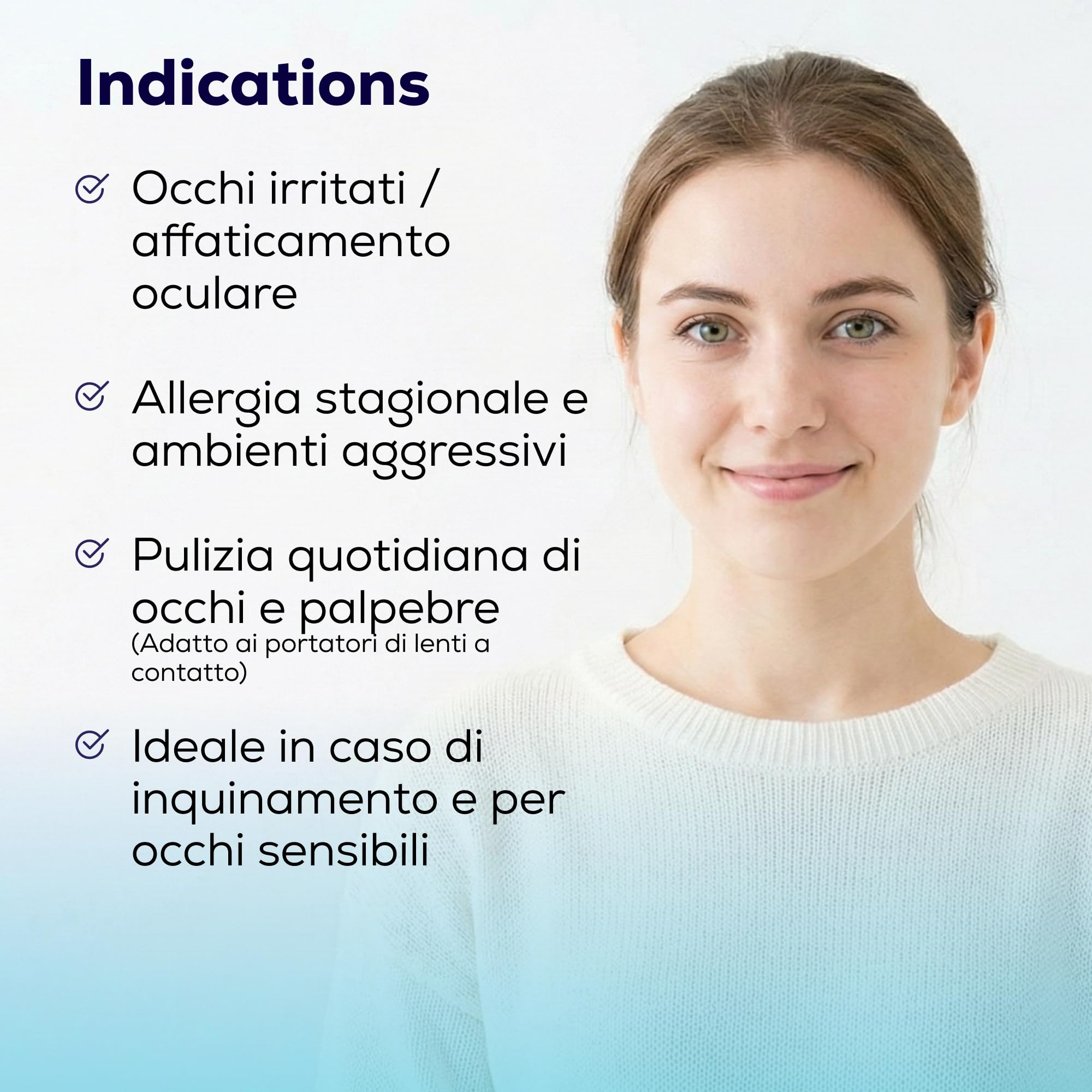 Bagno Oculare con Acido Ialuronico e Vaschetta Oftalmica per Idratazione e Pulizia Profonda degli Occhi, Soluzione Biocompatibile, 2 x 360 ml