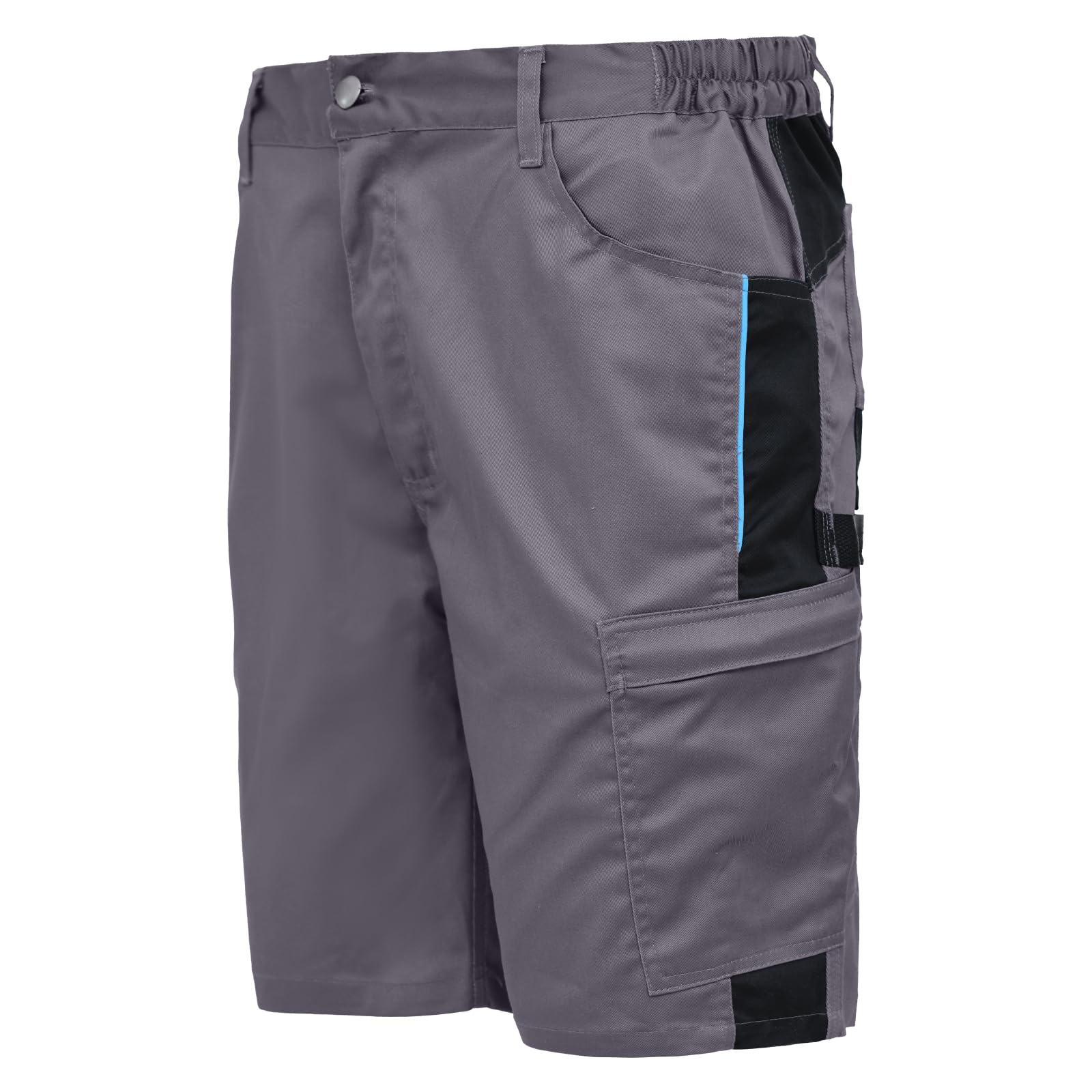 WORK IDEA Herren Arbeitsshorts Robuste Cargoshorts mit Mehreren Taschen Stretch Komfort Arbeitskurzhose