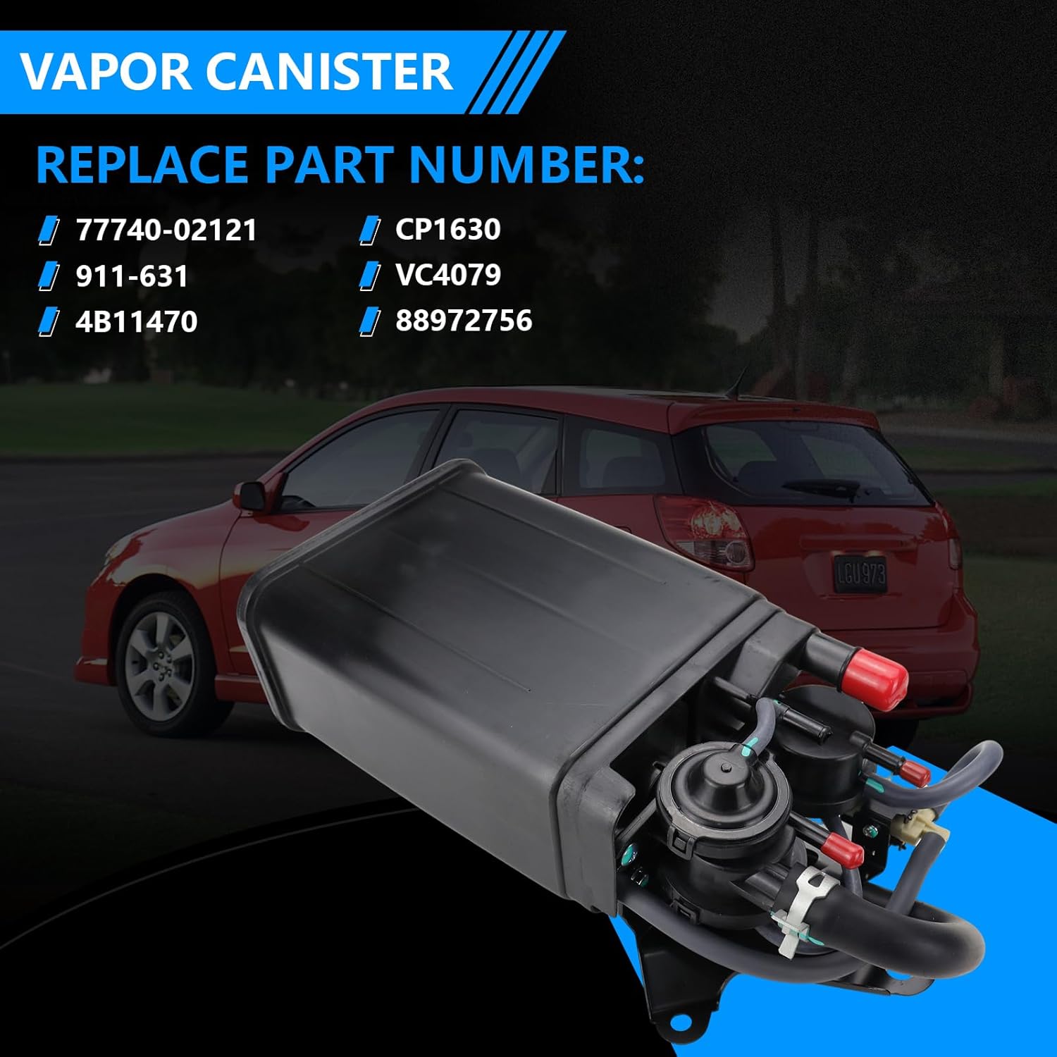 Vapor Canister For 2003 2004 Toyota Corolla Matrix 2003 2004 Pontiac Vibe 1.8L L4 77740-02121 VC4079