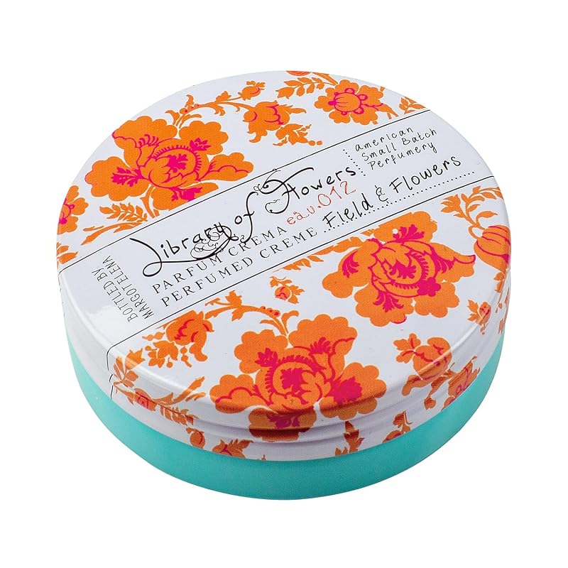 Library of Flowers Field & Flowers Parfum Crema Bálsamo de Perfume Sólido, 50 g