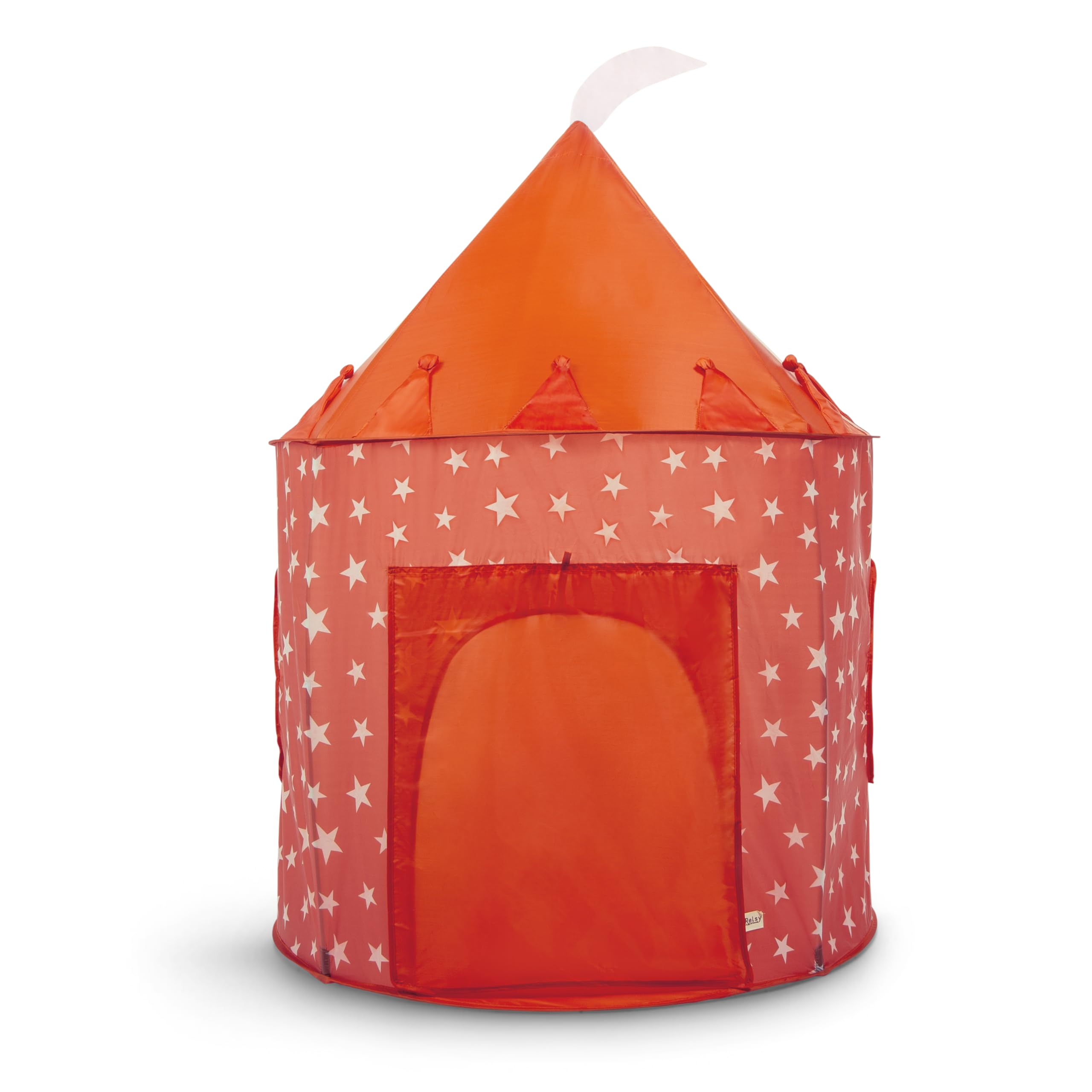 Tente de Jeu Orange pour Enfants, Maison de Jeu Pop-up Étoilée Intérieur/Extérieur pour Enfants et Tout-petits, Tanière de Jeu/Piscine à Balles & Jouets de Jardin, Design Orange Étoilé Unisexe
