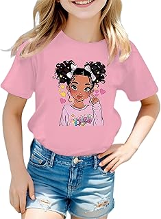 Verano Tops Niñas Camisetas Mangas Onduladas Verano Cuello Redondo Manga Corta Tops Casual Moda Color Sólido Camiseta para Niñas 3-13 Años