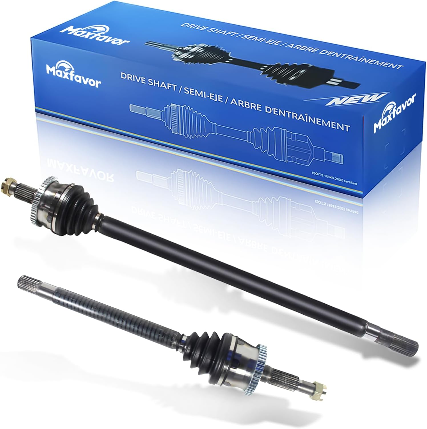 MAXFAVOR CV Axle Shaft Assembly Front fit for Jeep Grand Cherokee 1999 2000 2001 2002 2003 2004 Sport 4WD 4.0L 4.7L V8, Left Right CV Axle Front Passenger Driver Side (Exc. Vari-Lok Progressive)