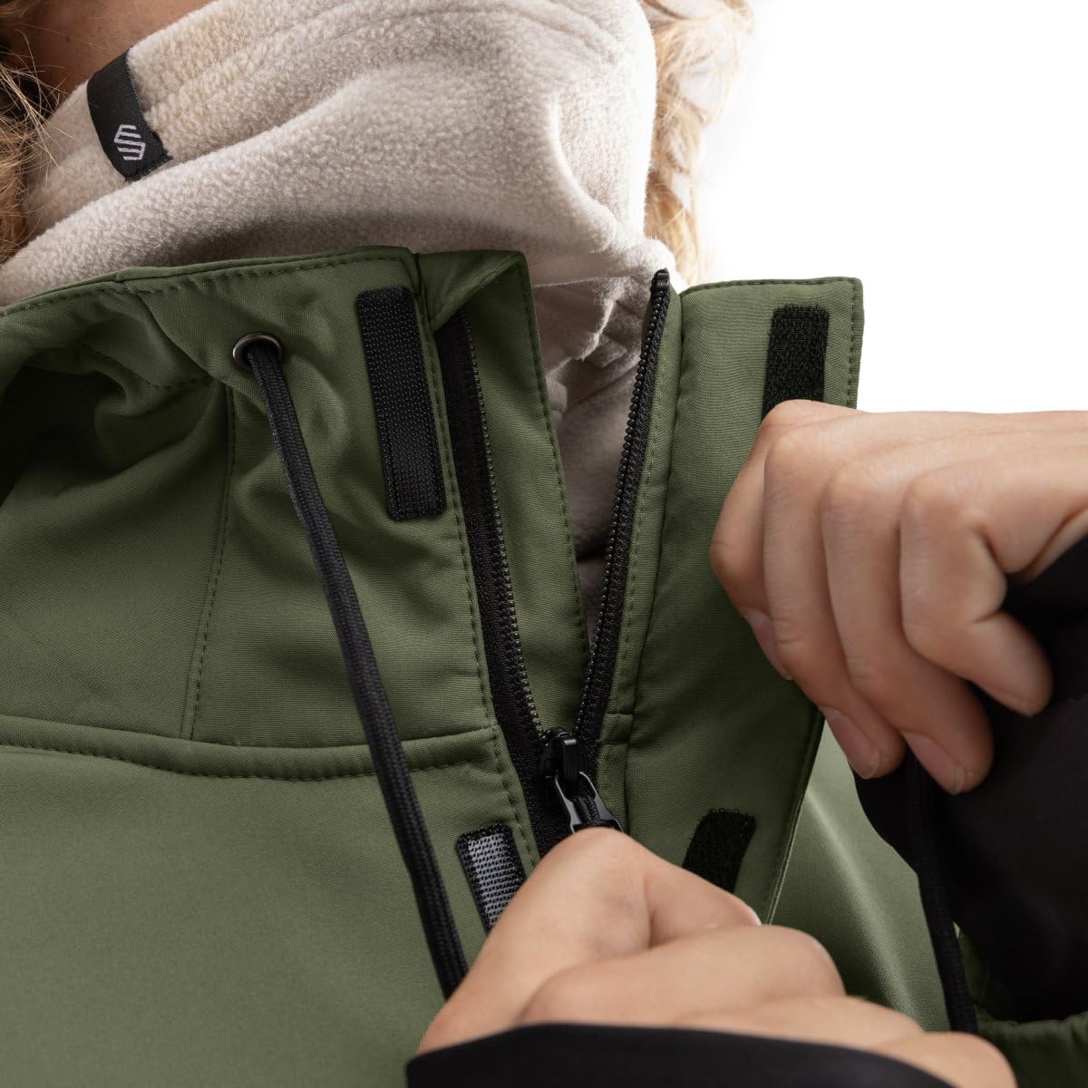 SIROKO - Veste de Snowboard avec Poche Kangourou W3 Robson