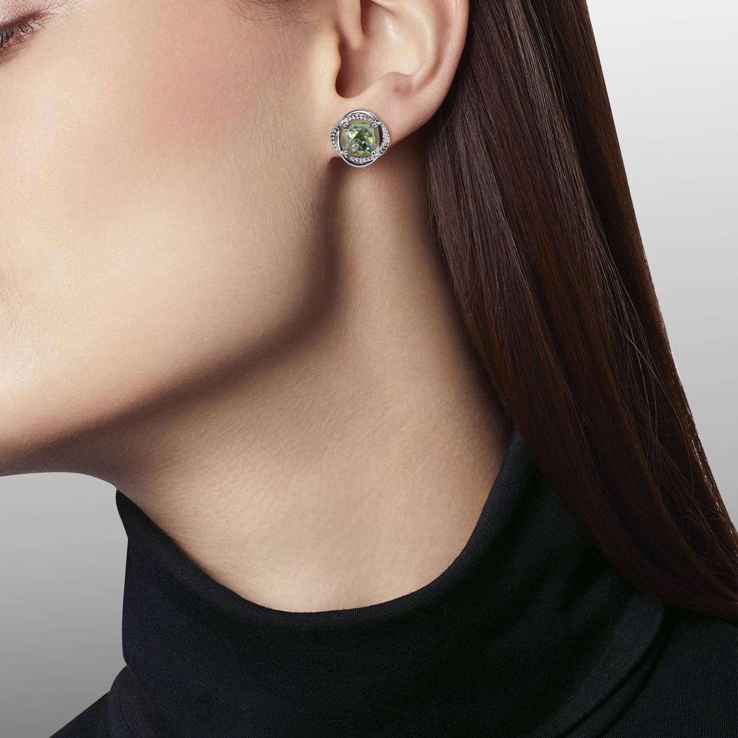 18K Gold-plated Cubic Zirconia Earrings Studs Designer Wheat Chain Lines Stud Earrings for Women Gift