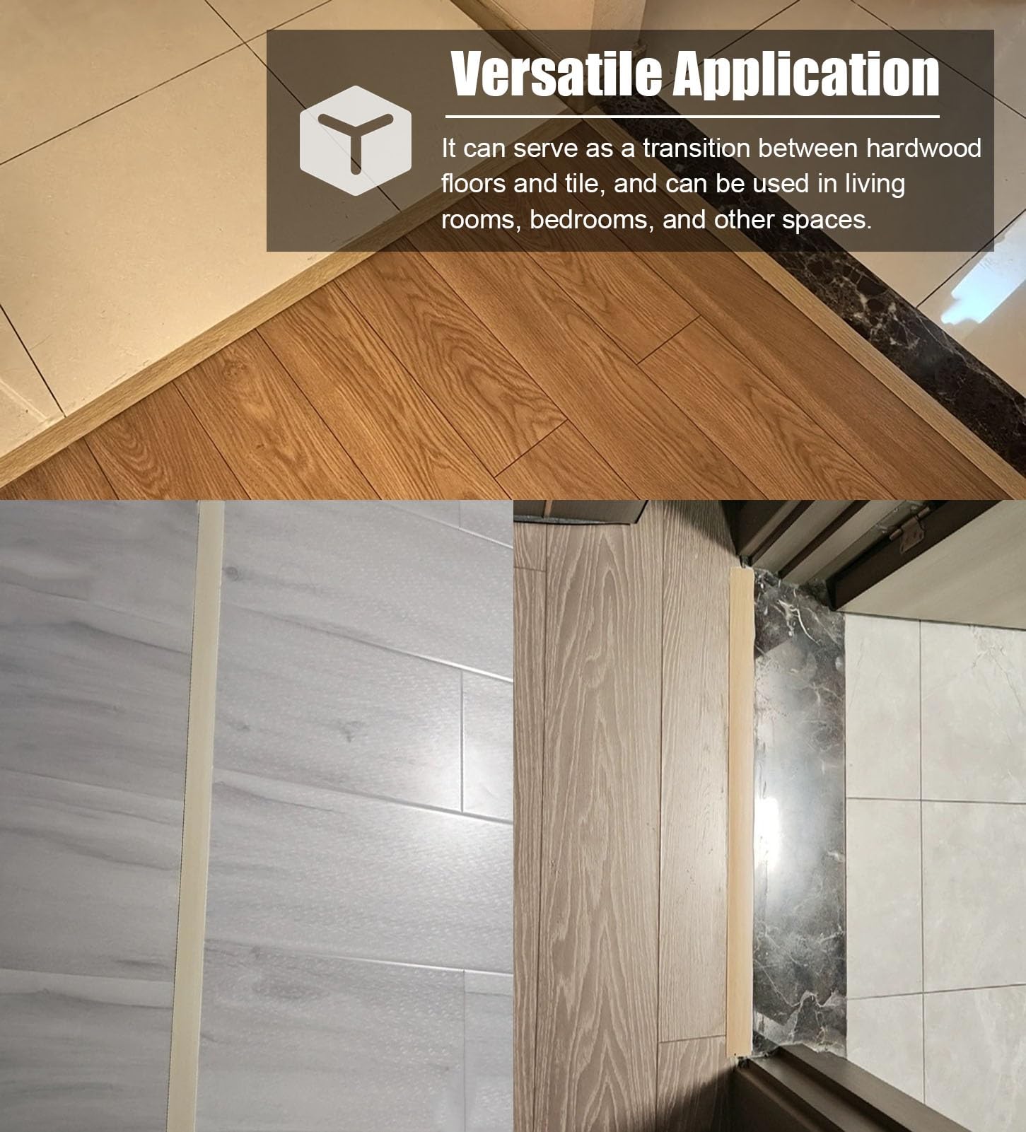 Profilo di Transizione Pavimento Profilo di Finitura per Soglia Porta | Barra di Transizione a T per Porte, Profilo di Protezione per Bordi di Corridoi, Divisorio Riduttore(Wood Grain-B)