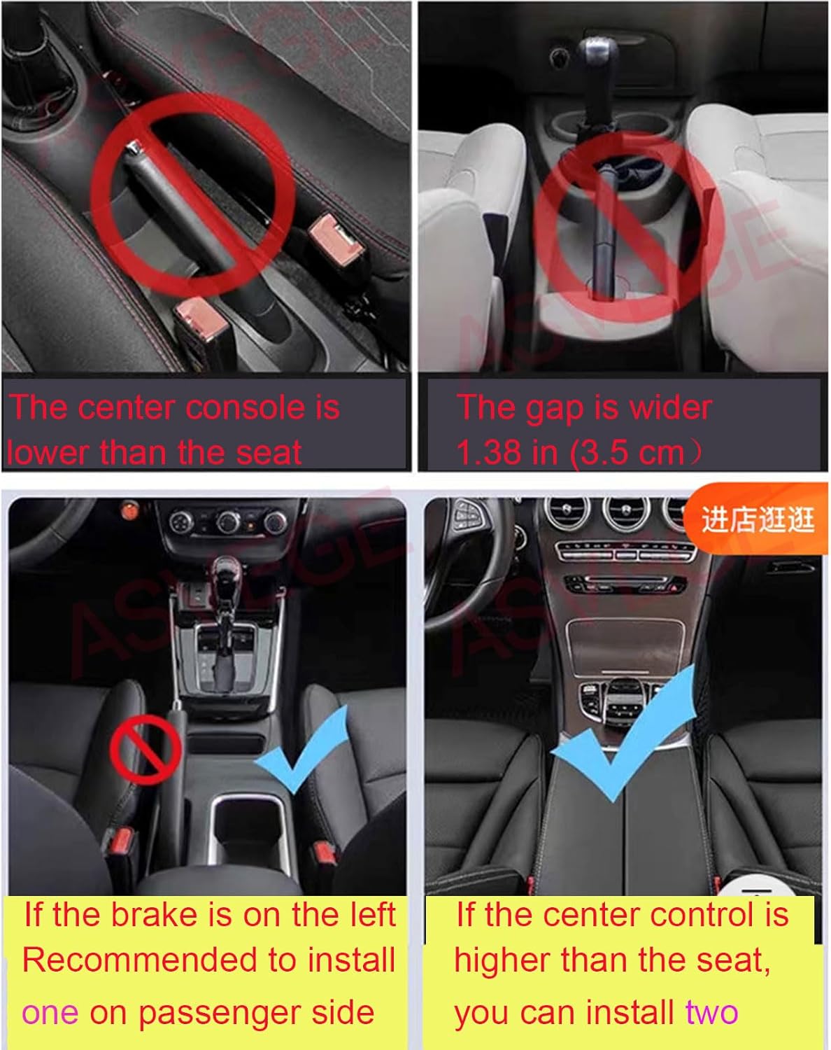 Car Seat Gap Filler Organizer with Wireless Charger,2 USB Ports and 2 Retractable Charging Cable of Type C, iOS, Multifunctional Storage Box with Cup Holder Cigarette Lighter Quick Charge