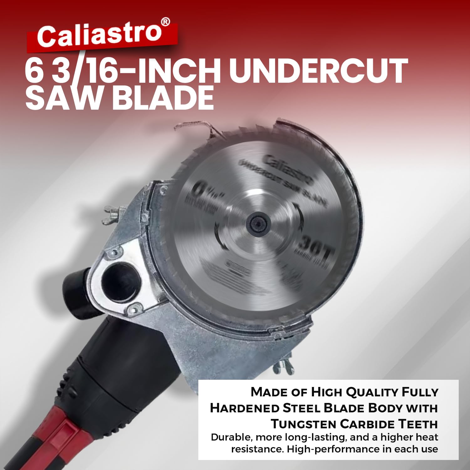 Undercut Saw Blade, 6-3/16" Diameter, Replacement for Roberts 10-47 – Compatible with Roberts Jamb Saw 10-46 and 10-55 - Carbide Teeth