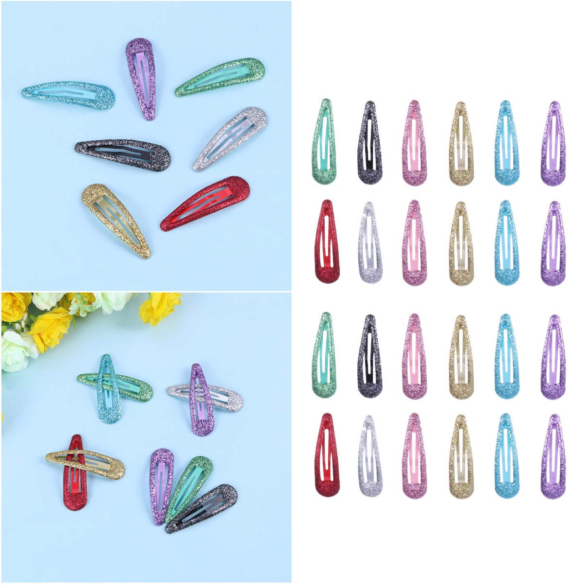 NOLITOY 150 Pcs 8 Kids Hair Clips for Girls Hair Pin Hair Barrettes Hairpin for Children Hair Clips Medium Hair Clips for Women Thick Hair Baby Clips Baby Hair Accessories Snap Hair Clips
