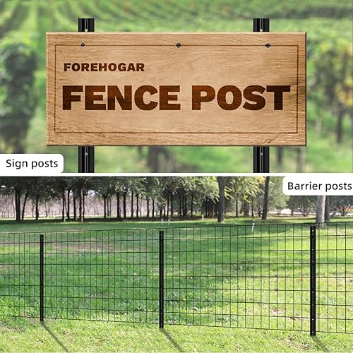 Miniatura 7 de Valla de alambre soldada con revestimiento de PVC negro de 24 pulgadas x 50 pies, 2 pulgadas x 3 pulgadas, paquete 16GA de metal para valla de 3