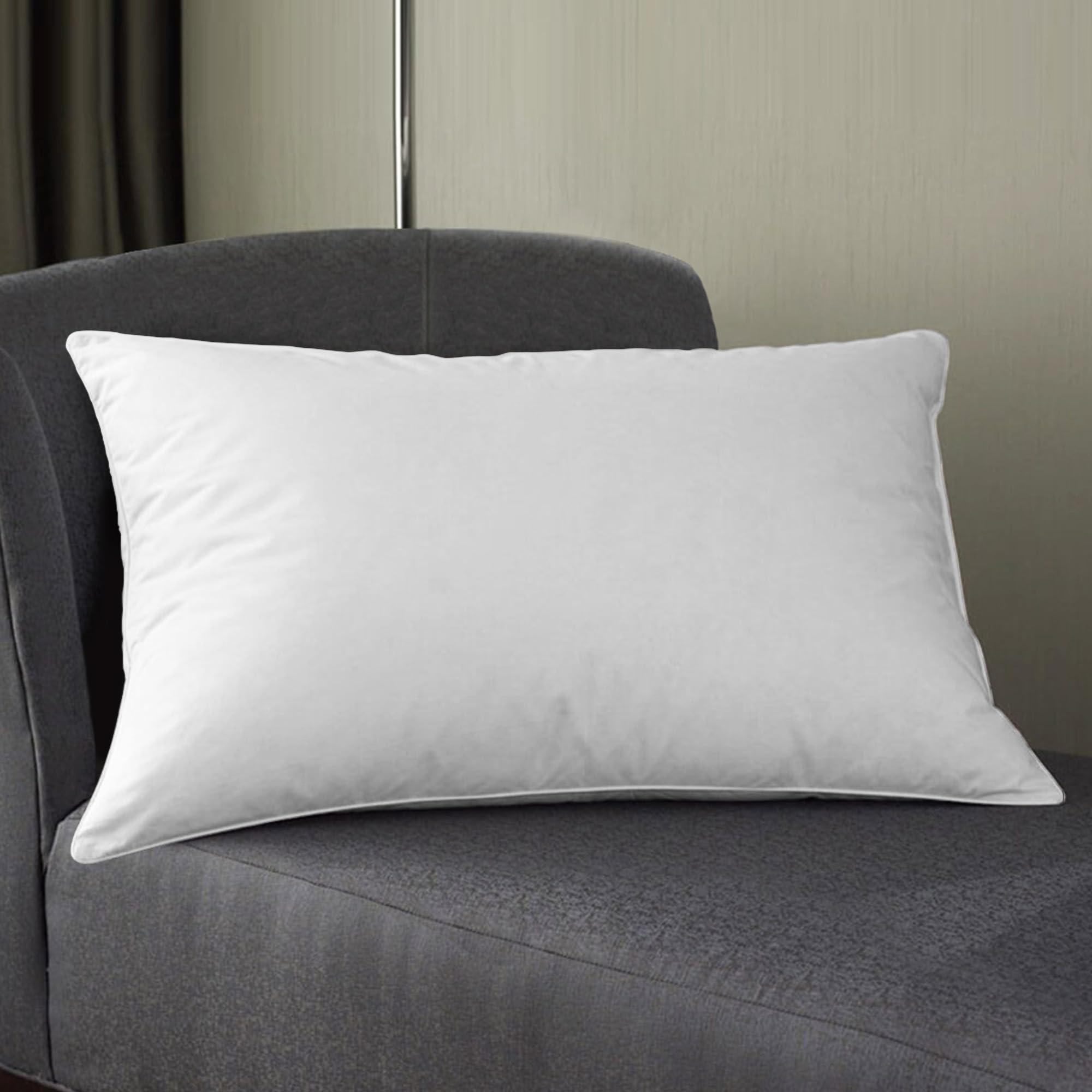 Story@Home White Pillow Set - Satin Stripes Comfort -7