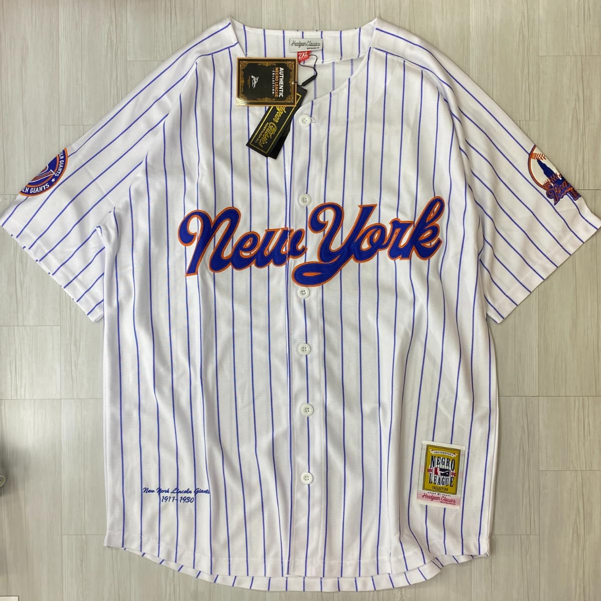 USA正規品 【2XL】 HGC ニグロリーグ Negro League ブルックリン ロイヤルジャイアンツ Brooklyn RoyalGiants 背番号42 ベースボールシャツ USA限定 HGC ニグロリーグ クリーブランド カブス ジャケット 2XL