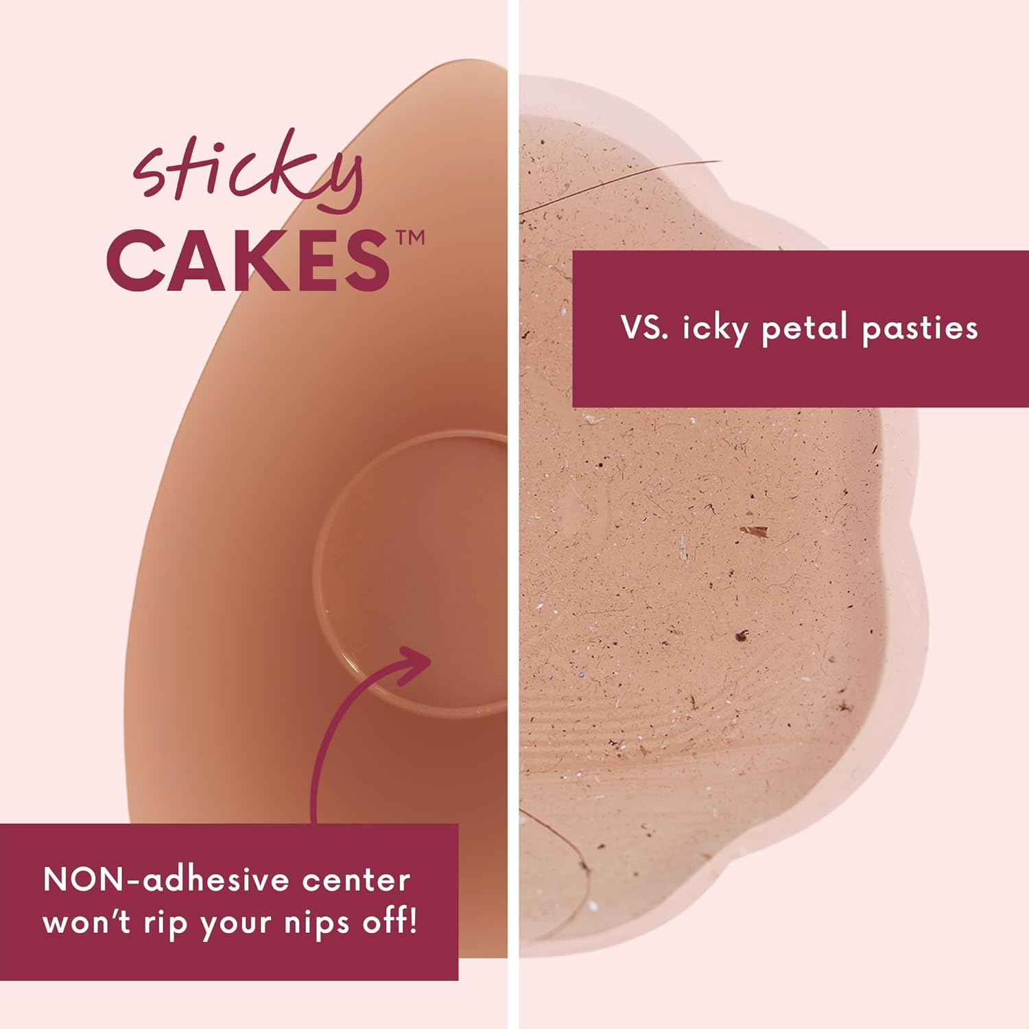 CAKES Body® sticky Triangle Nipple Covers for Women - Silicone Nipple Covers With an Adhesive-free nip nook™ - Image 3