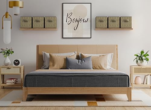 Miniatura 2 de Sorbus Contenedores plegables de almacenamiento  Cubos de almacenamiento de tela plegables resistentes de 11 pulgadas con asa  4 cestas para