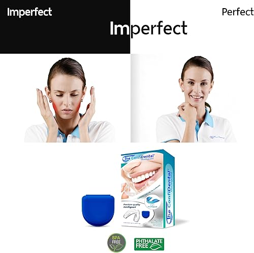 Miniatura 6 de Protector bucal para rechinar dientes por la noche, modelo para boca pequeña, paquete de 6 protectores nocturnos dentales moldeables para rechinar y