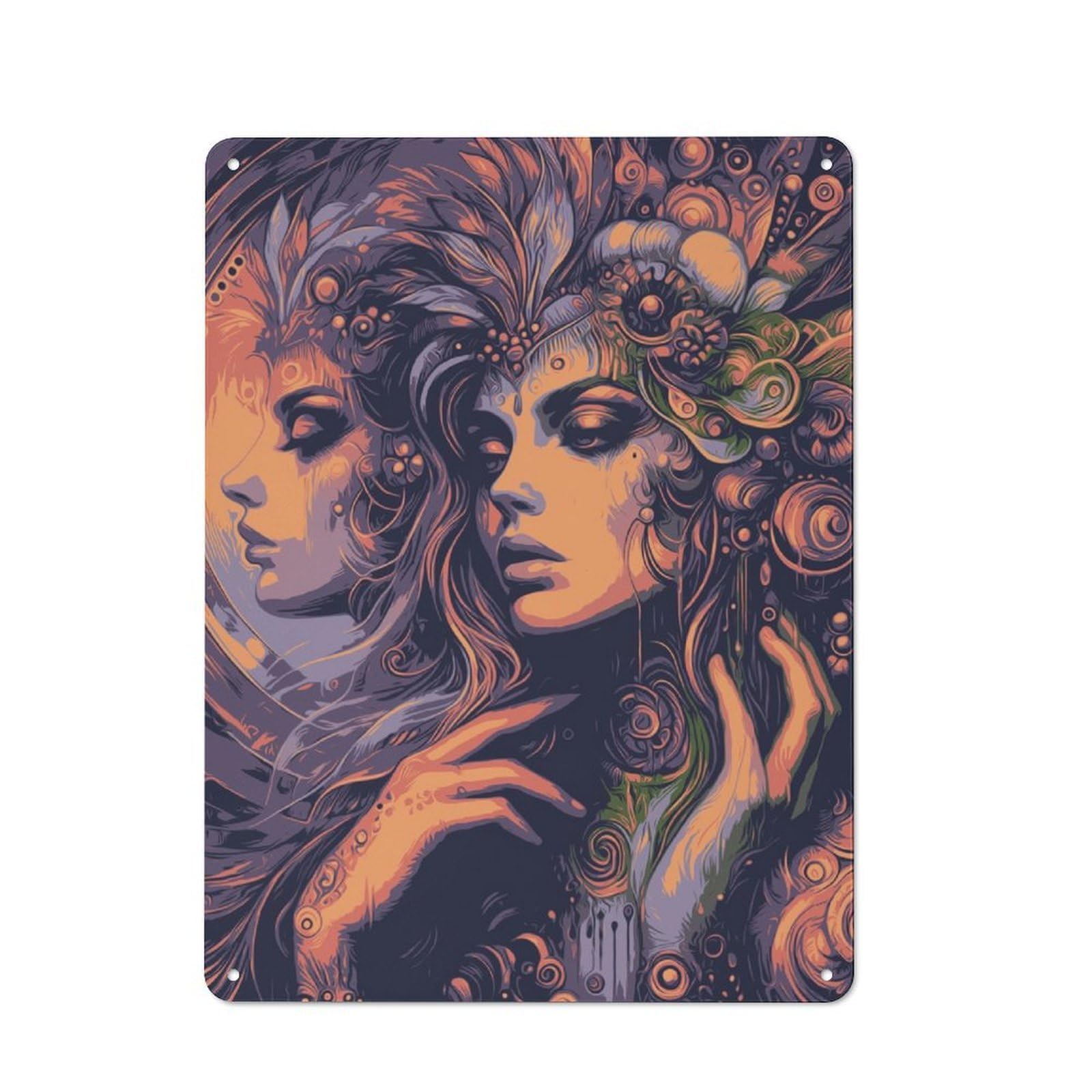 Mirror Retro-style Tin Sign 40x30cm for Café Or Restaurant, for Cooler-season Styling in Café And Restaurant