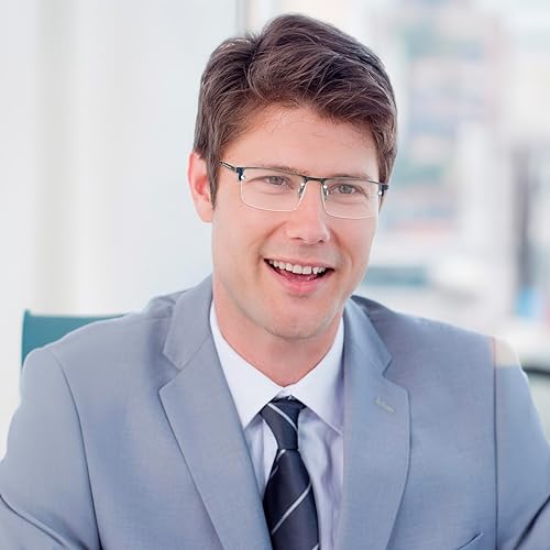 Miniatura 6 de Anteojos de lectura bifocales para hombre, sin línea progresiva, multifocal, lectores superiores transparentes, multifocales de transición ancha