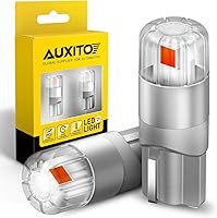 Vista 1 de AUXITO - Focos LED rojos 194, súper brillantes tamaño 1:1, luces de matrícula 168 2825 W5W T10, focos para auto sin errores para cúpula, mapa