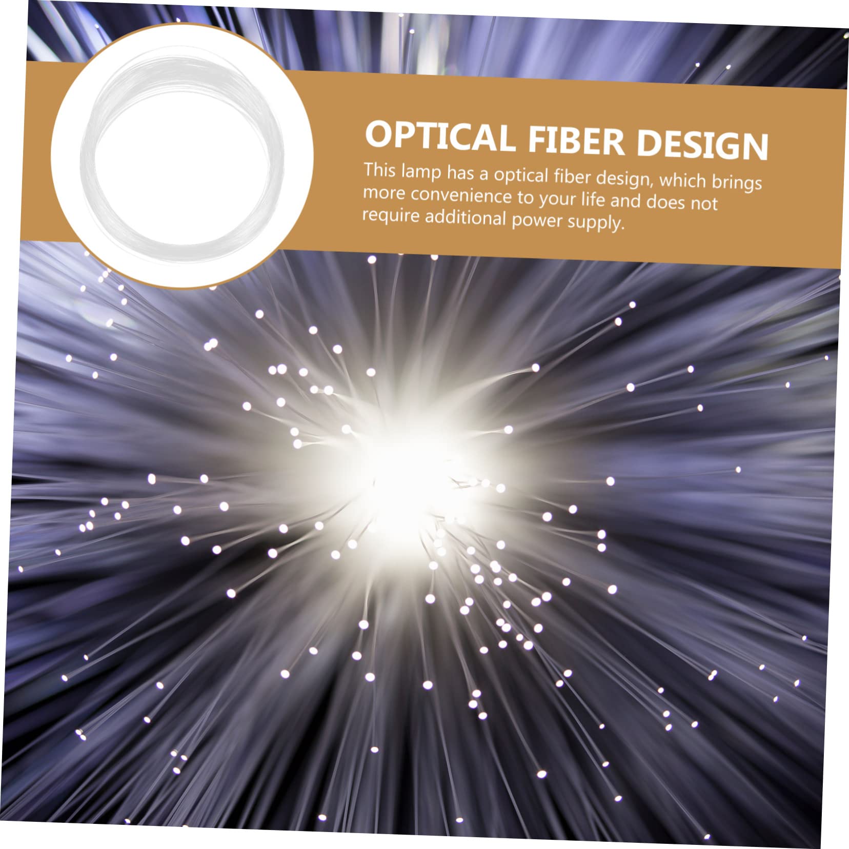 Housoutil Light String Transparent Pmma Holiday Decoration Light Guide Fiber for Car Ceiling Garden Party Festival Adornment Creates Warm Atmosphere