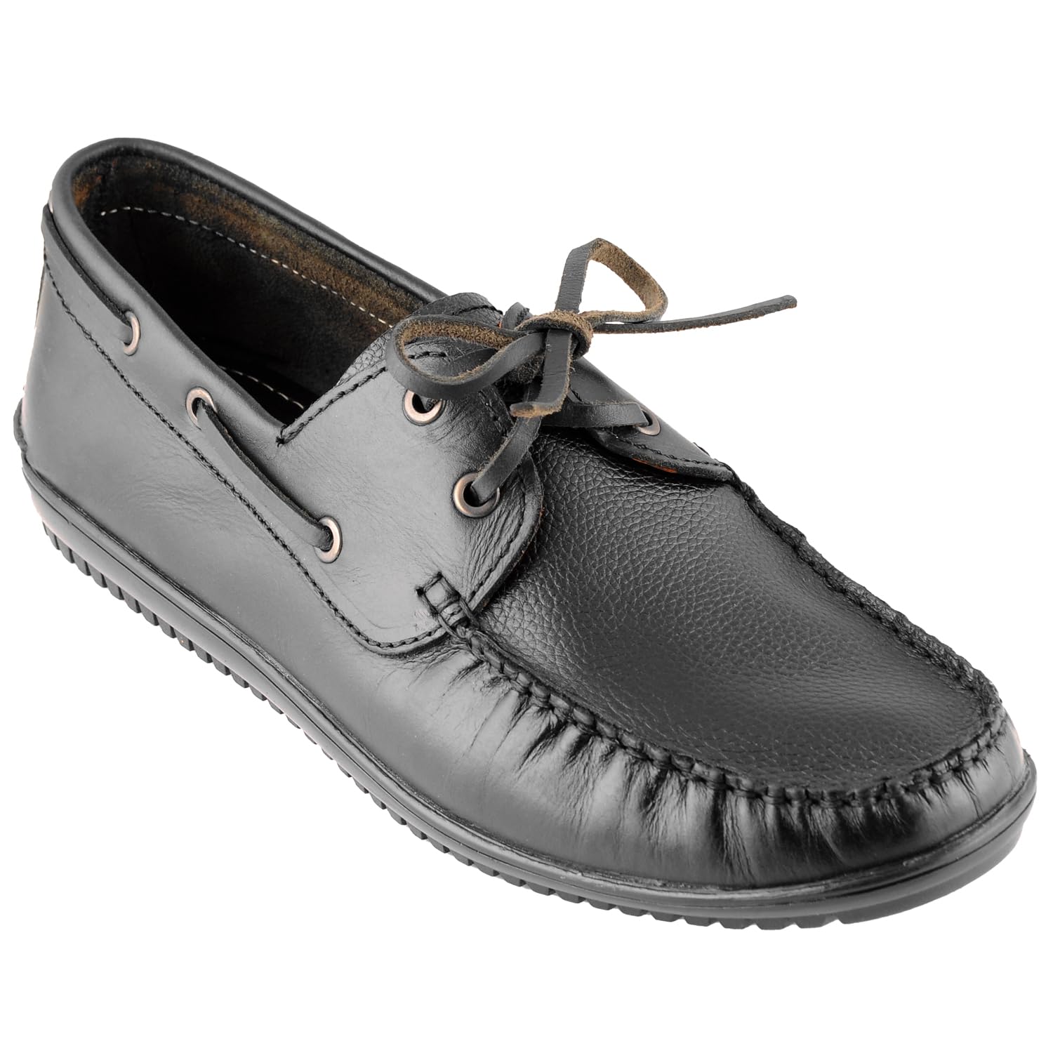 tzaro Pure Leather Black Boat Shoe with Rubber Sole – Timberam-picture-35