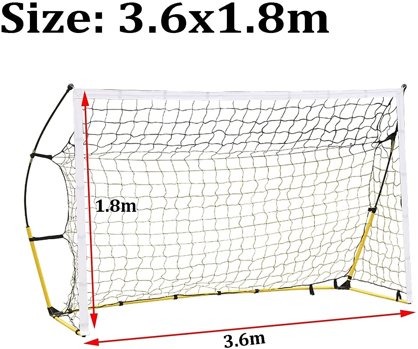 Porta da Calcio Porte di Calcio Cremagliera da allenamento per giochi di calcio per adulti per bambini all'aperto portatile con porte da calcio in rete pop-up Porta da calcio su larga scala in tubo d'