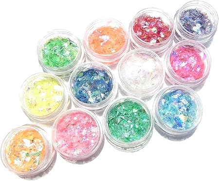 Amazon Jewel 厳選12色 乱切りホロ 12色セット 各色0 7g入り クラッシュホログラム パステルカラー 素材 手芸 レジン ネイルアート パーツ ラメフィルム Jewel ホログラム 通販